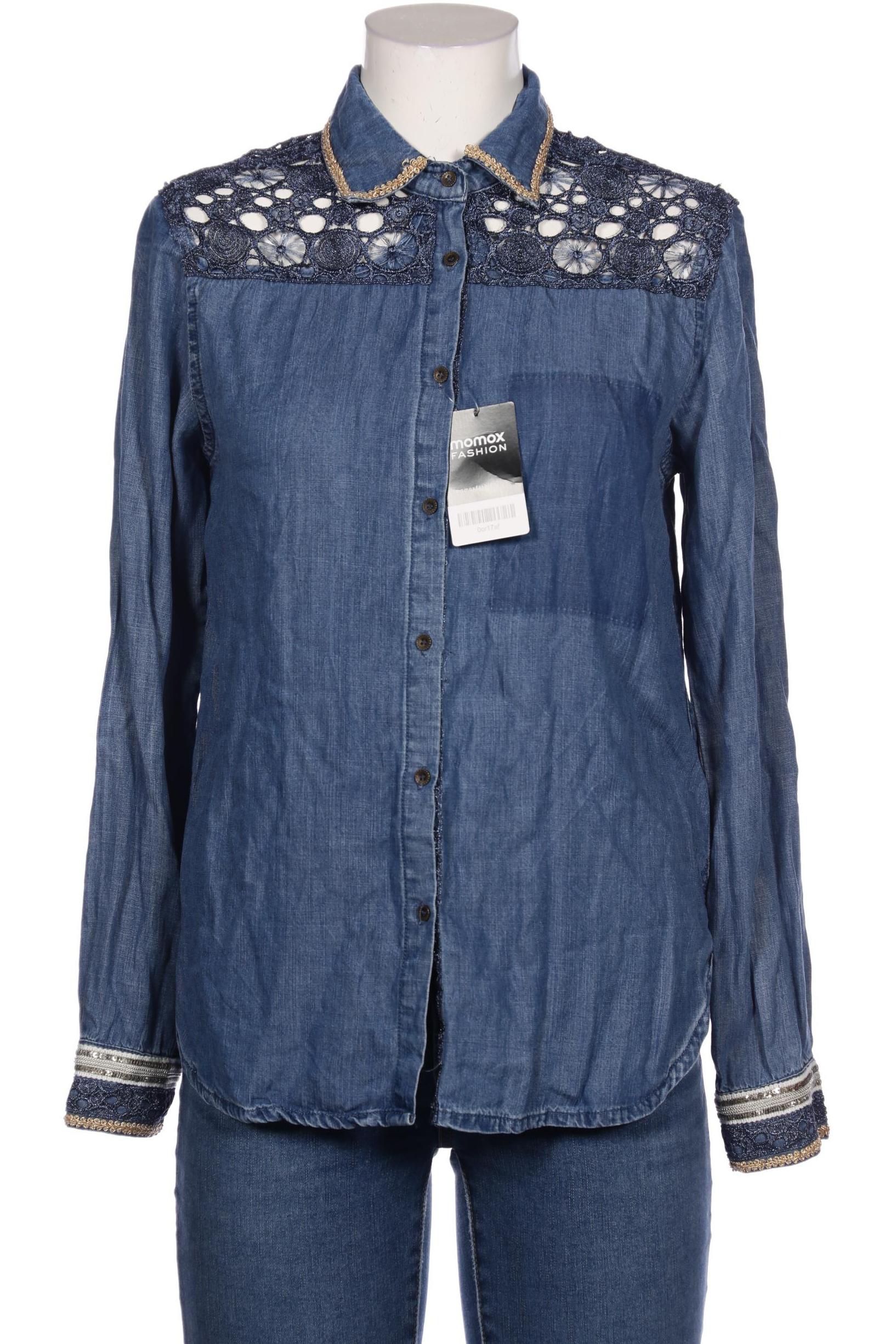 

Desigual Damen Bluse, blau, Gr. 42