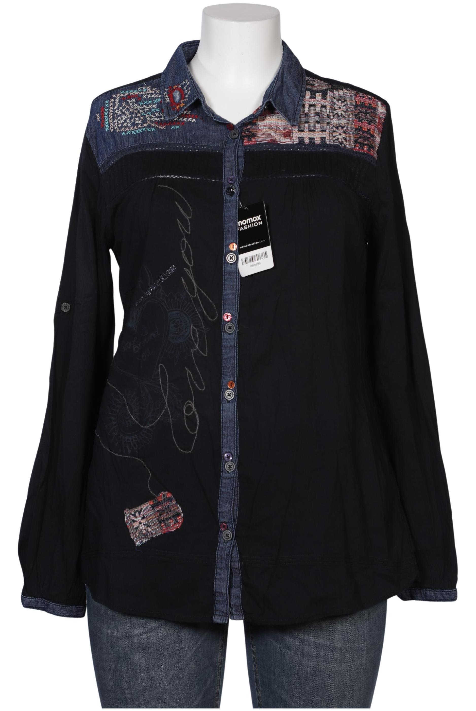 

Desigual Damen Bluse, marineblau, Gr. 44