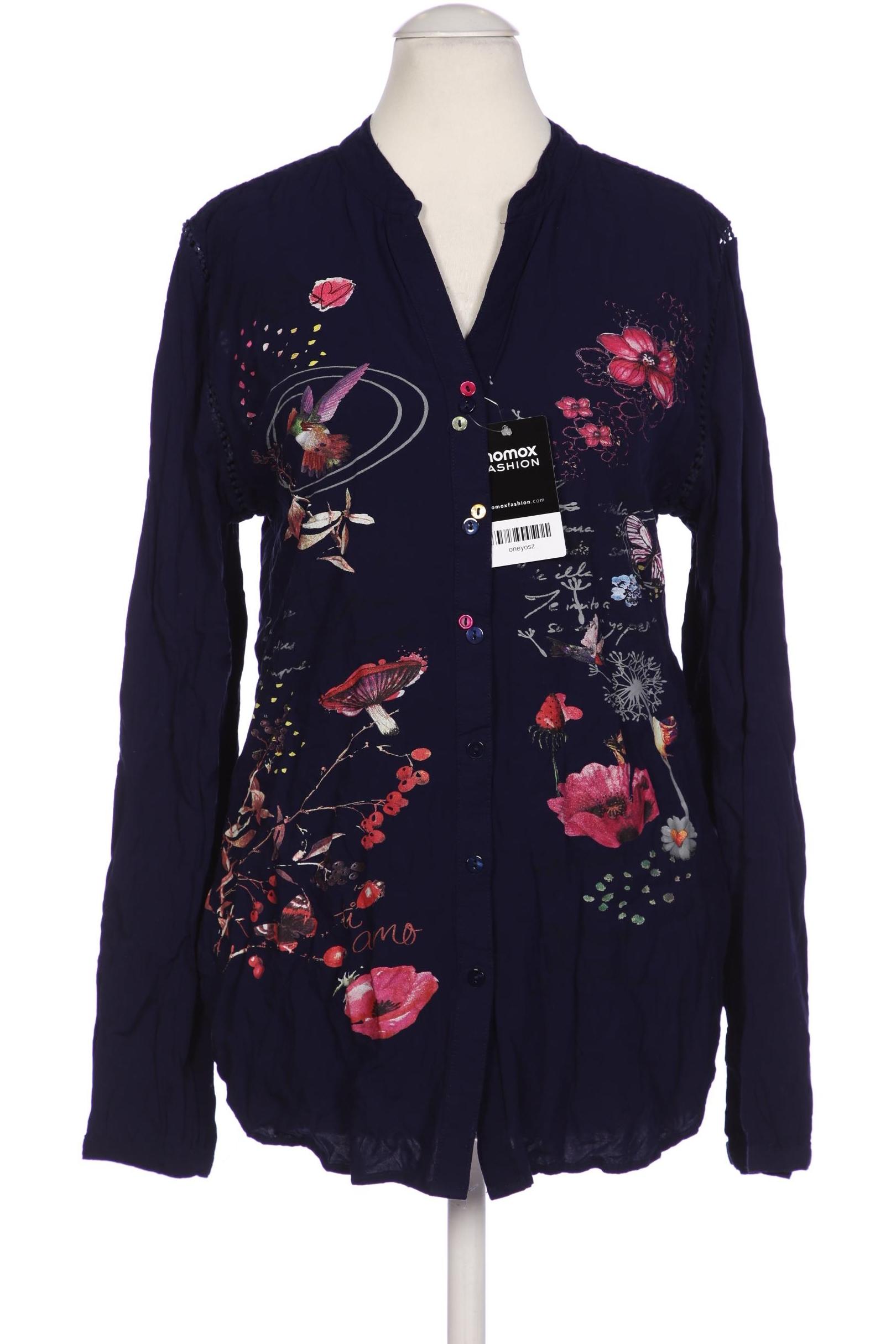 

Desigual Damen Bluse, marineblau, Gr. 36