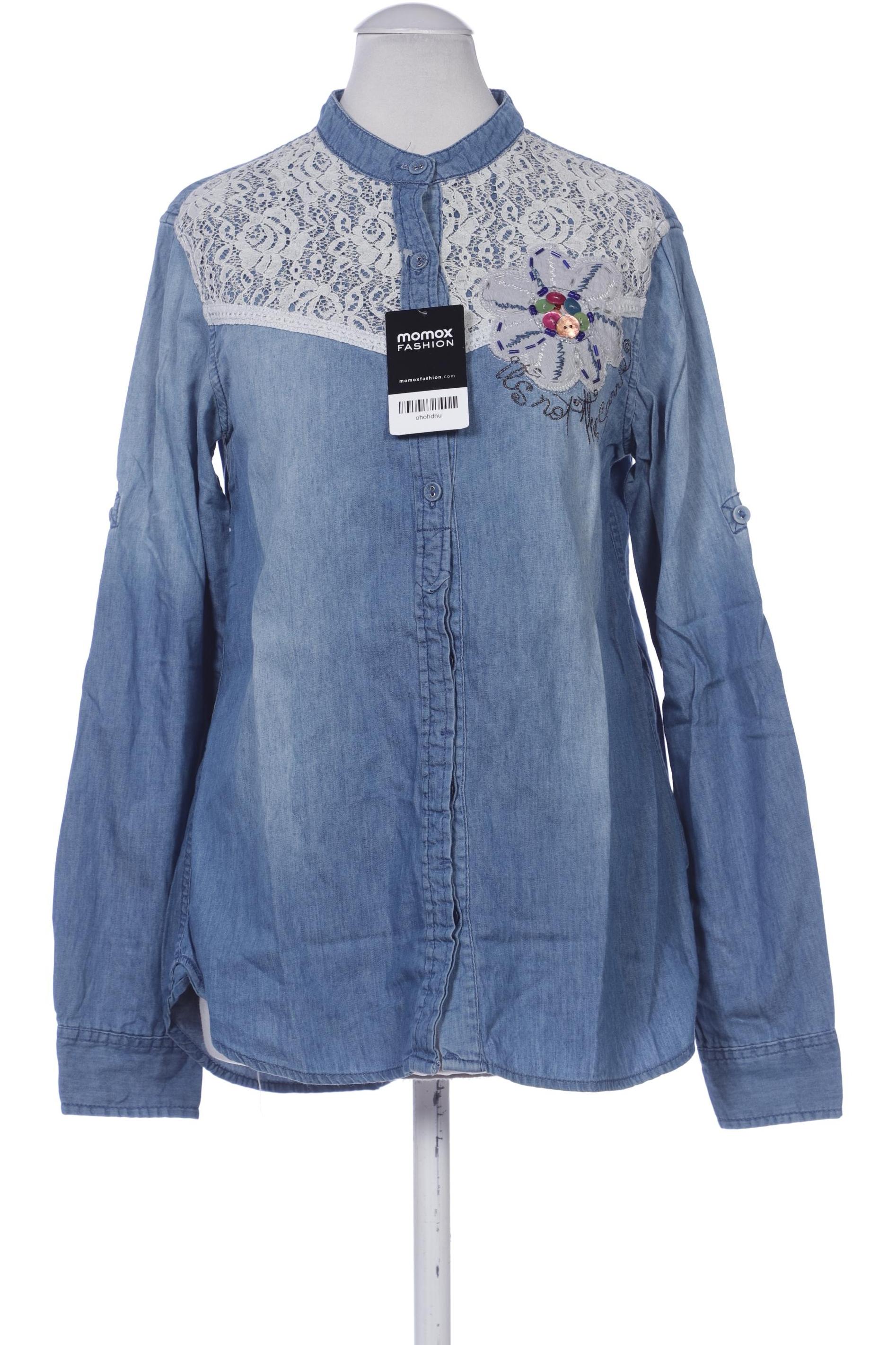 

Desigual Damen Bluse, blau, Gr. 36