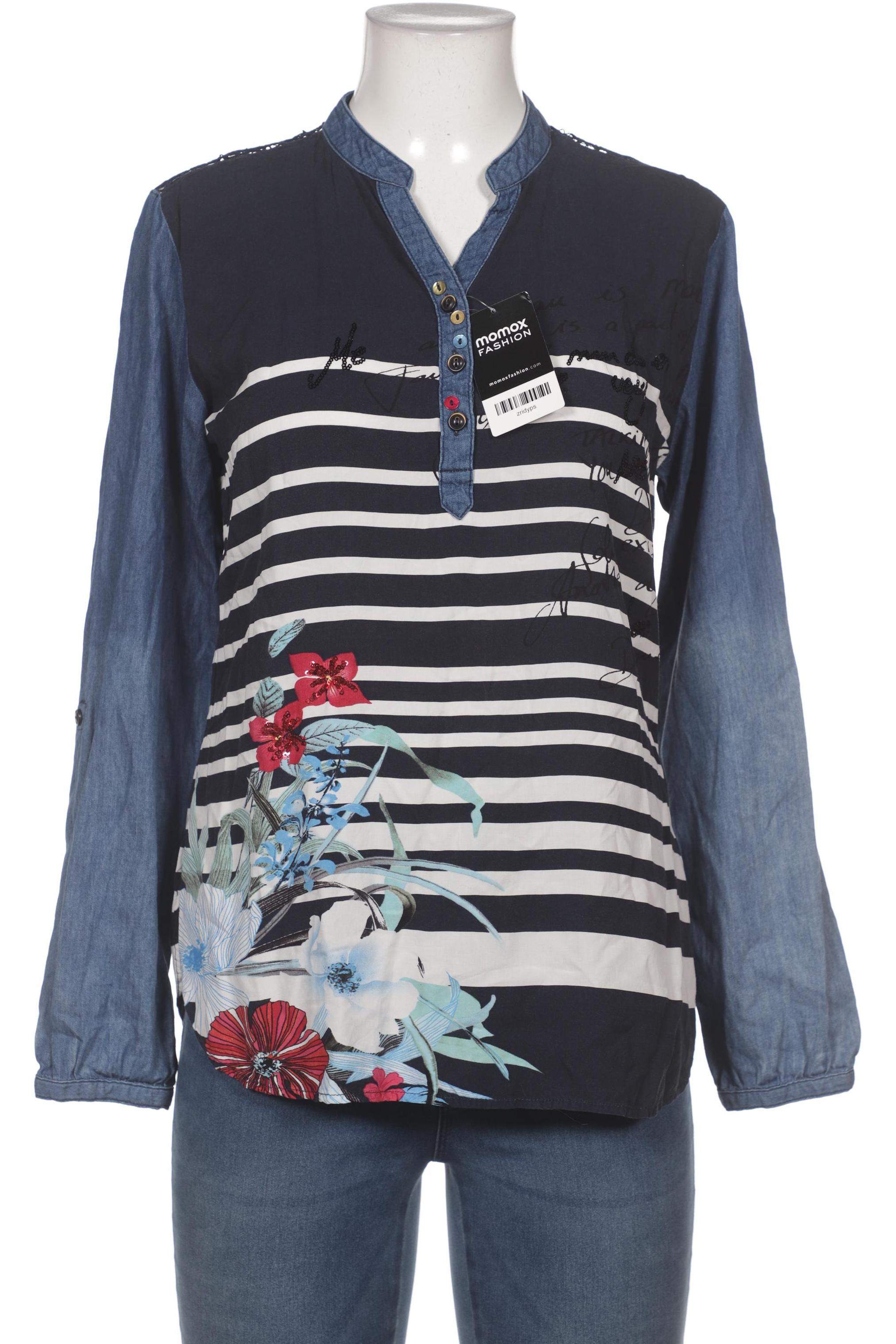 

Desigual Damen Bluse, marineblau, Gr. 42