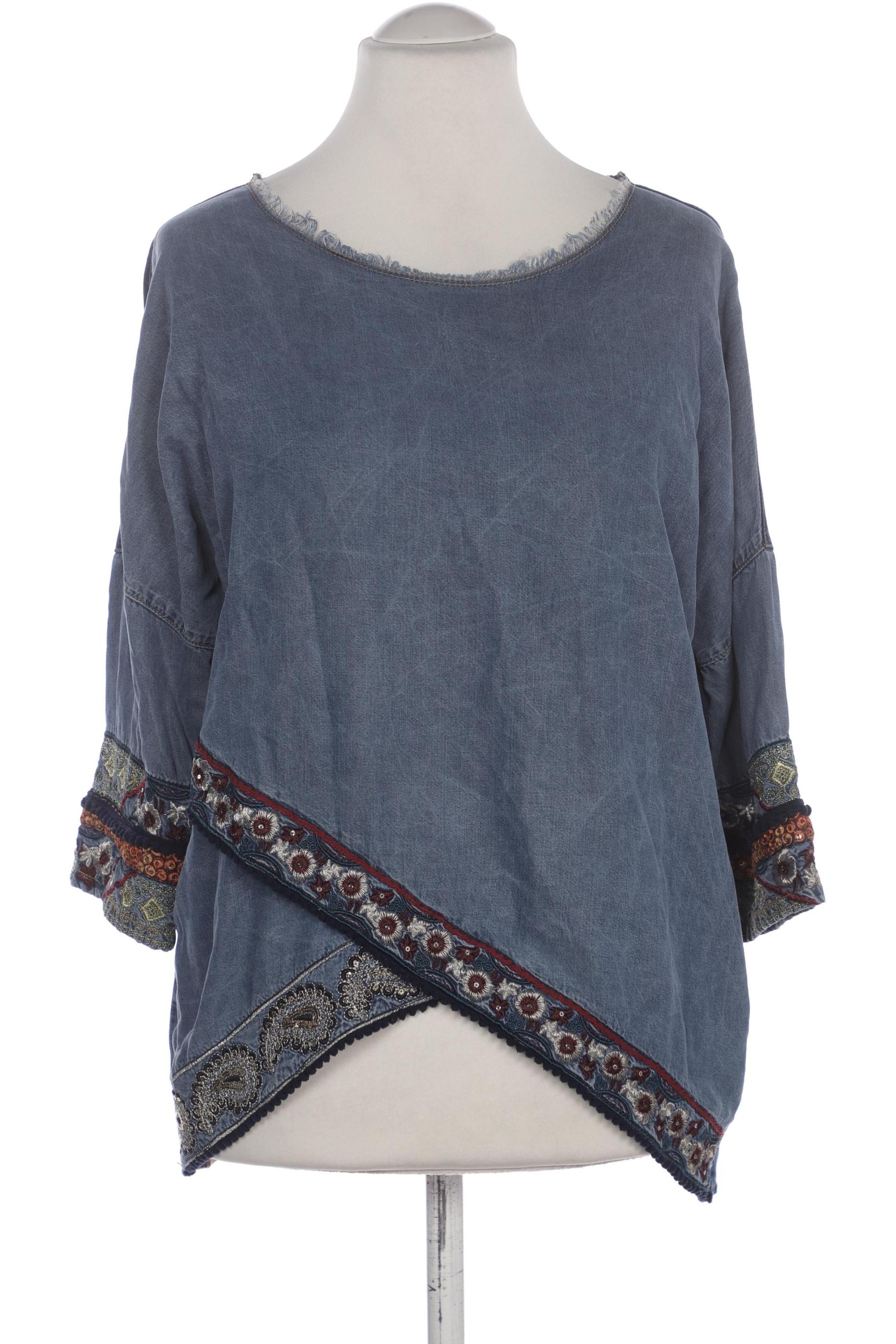 

Desigual Damen Bluse, blau, Gr. 42