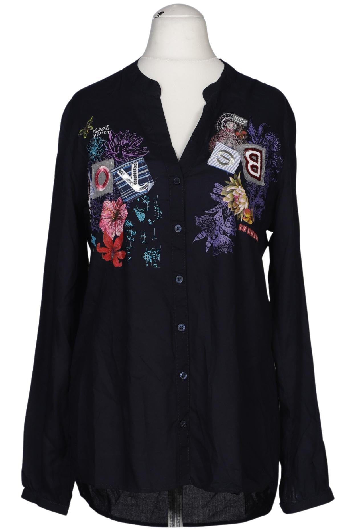 

Desigual Damen Bluse, marineblau, Gr. 38