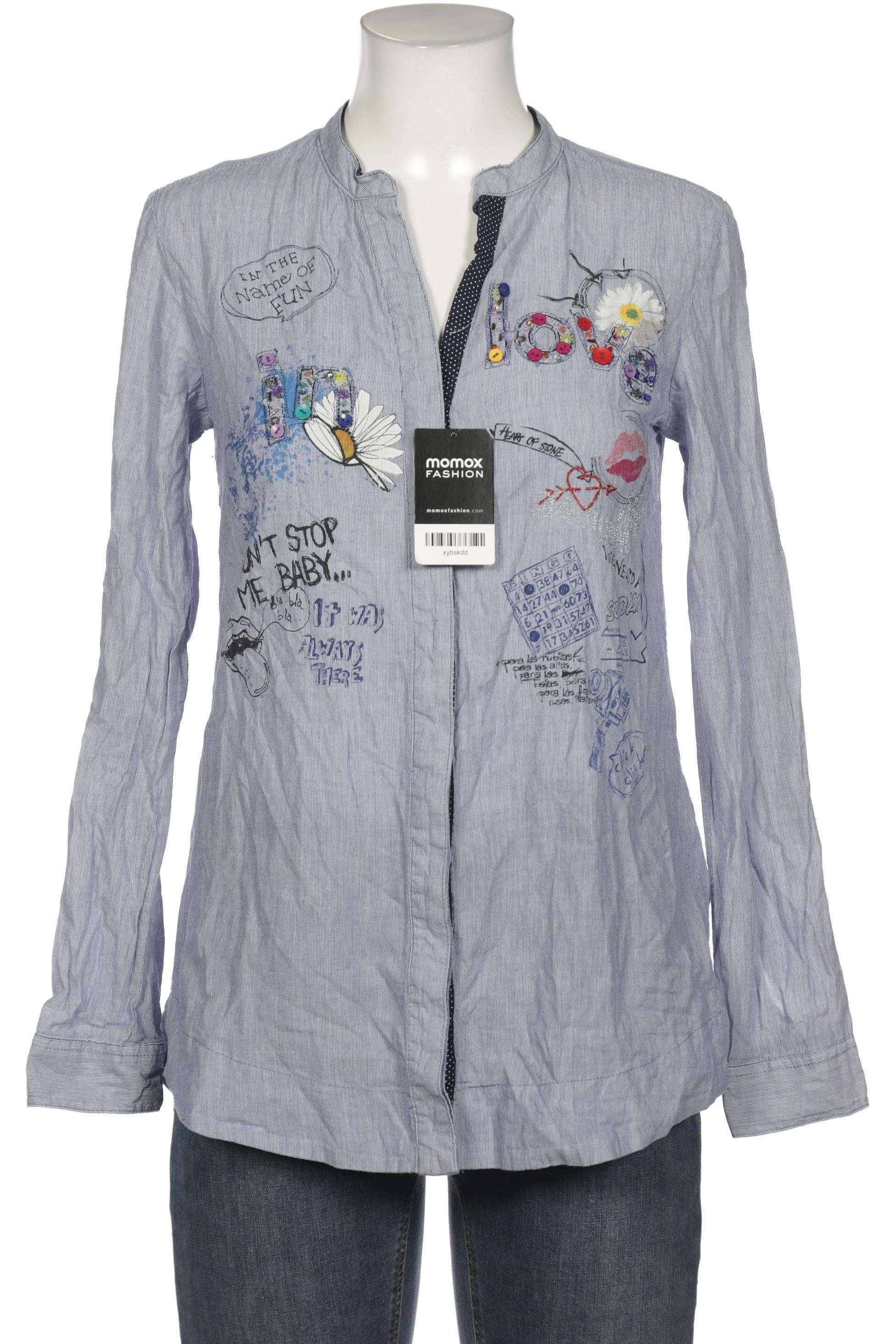 

Desigual Damen Bluse, blau, Gr. 36