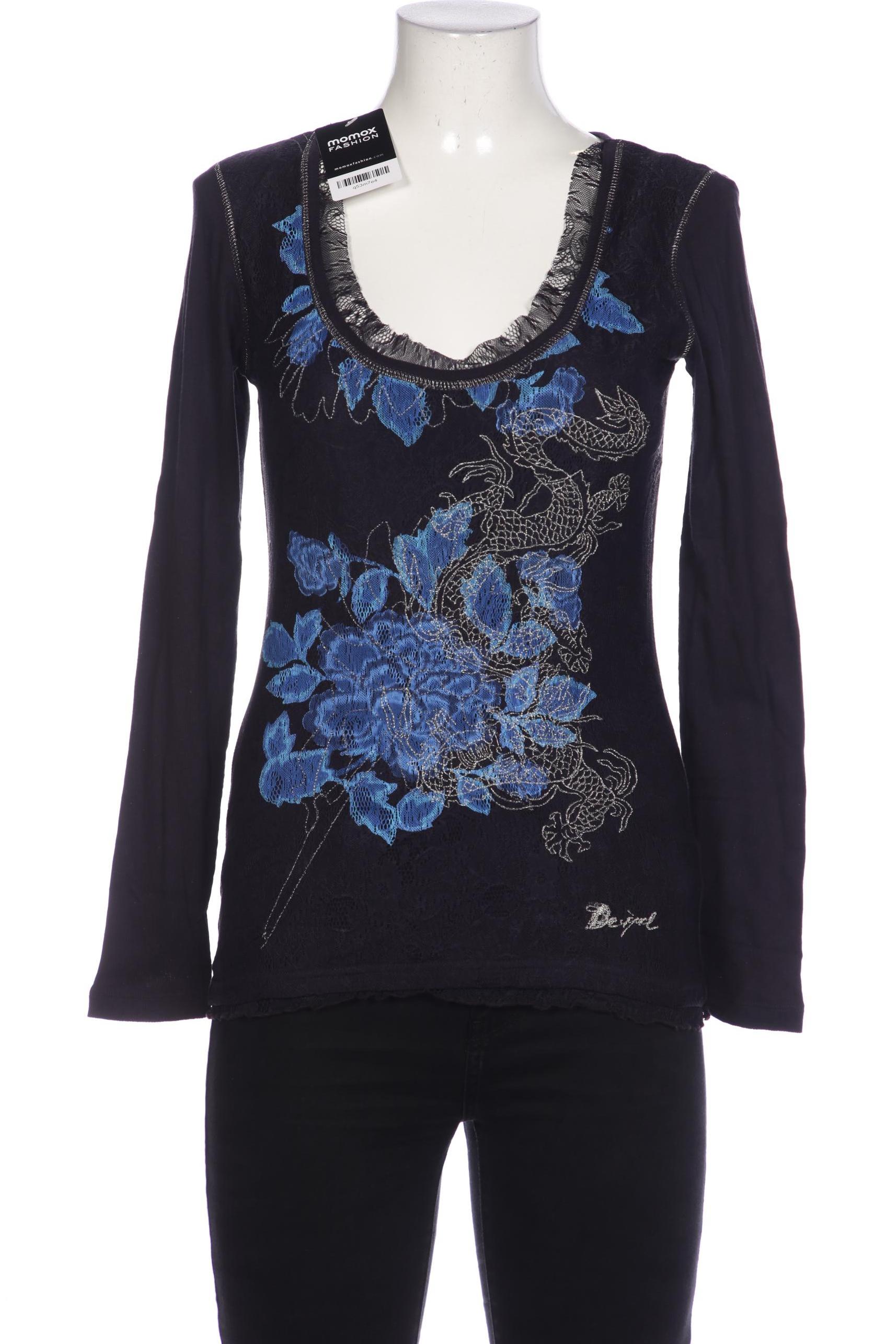 

Desigual Damen Bluse, marineblau, Gr. 42