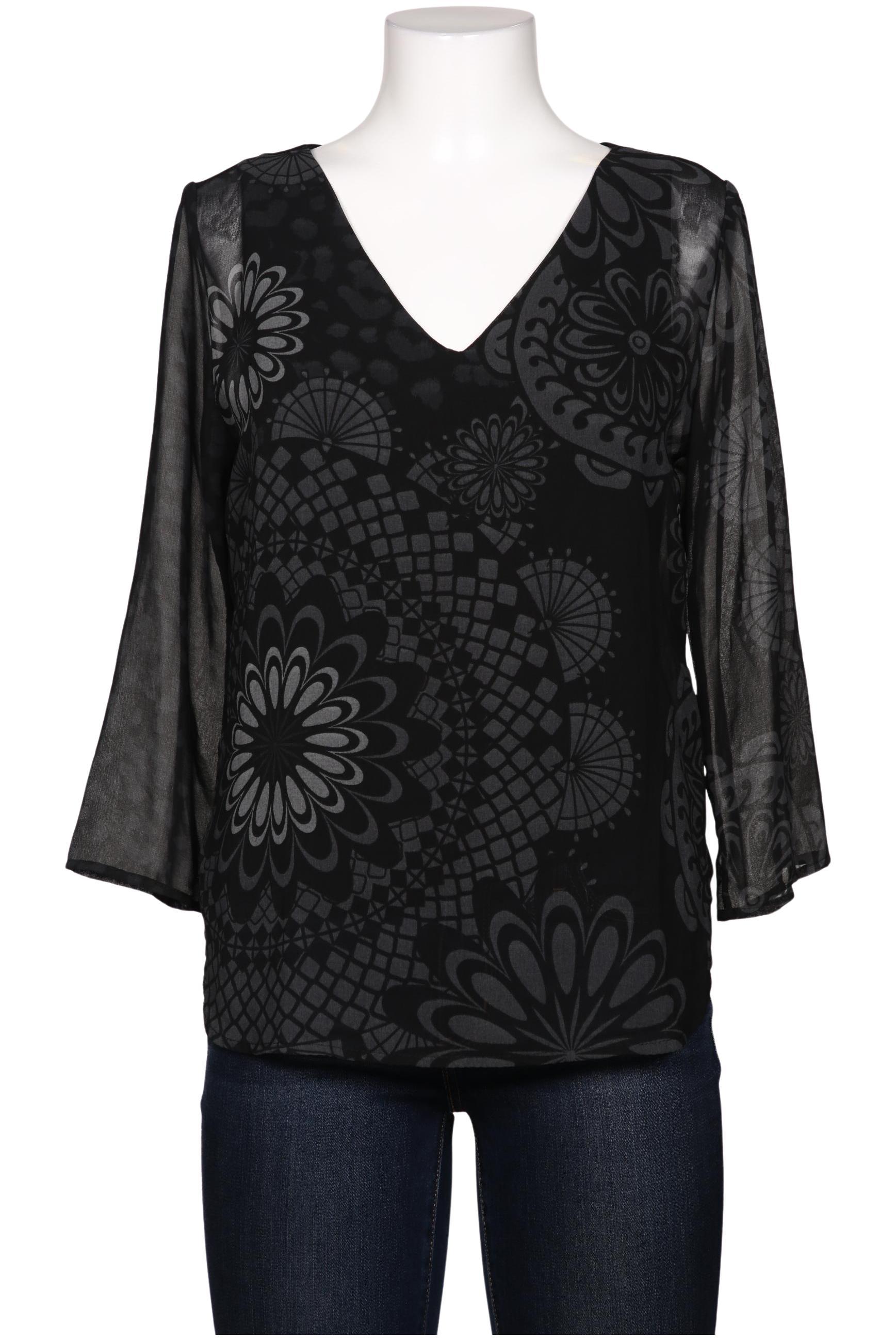 

Desigual Damen Bluse, schwarz, Gr. 42