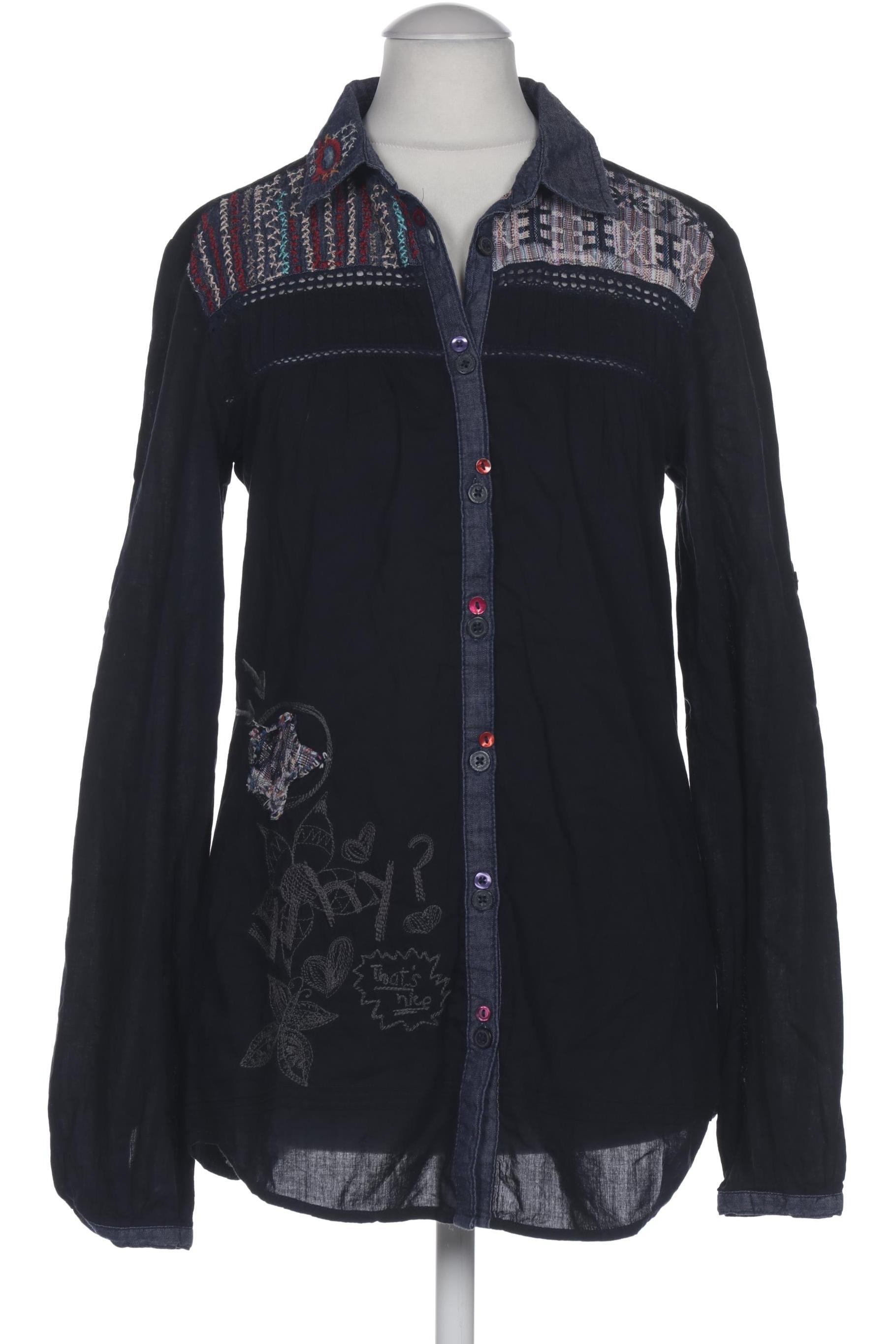 

Desigual Damen Bluse, marineblau, Gr. 34