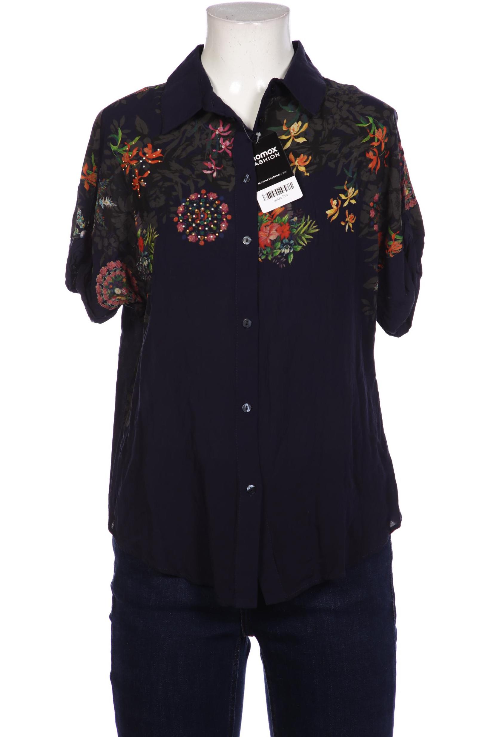 

Desigual Damen Bluse, marineblau, Gr. 38
