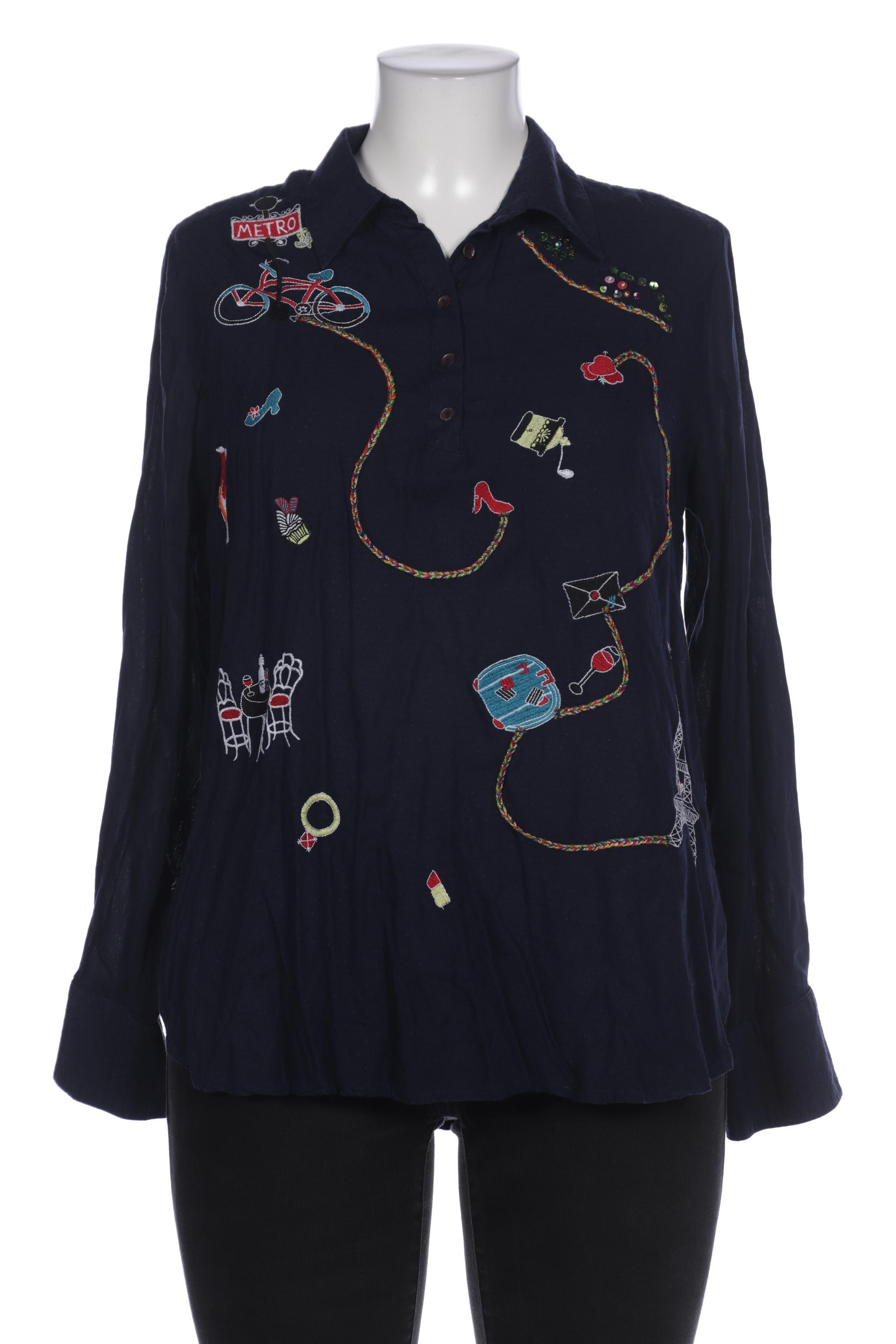 

Desigual Damen Bluse, marineblau, Gr. 44