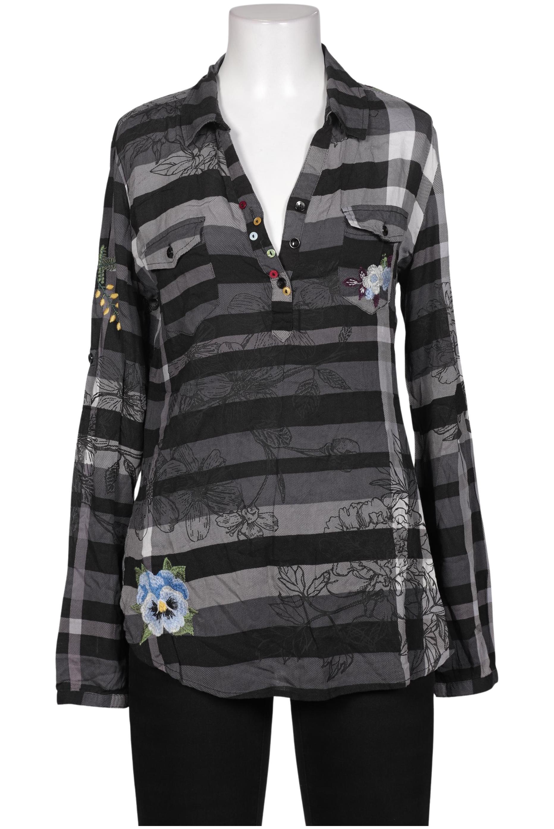 

Desigual Damen Bluse, grau, Gr. 38