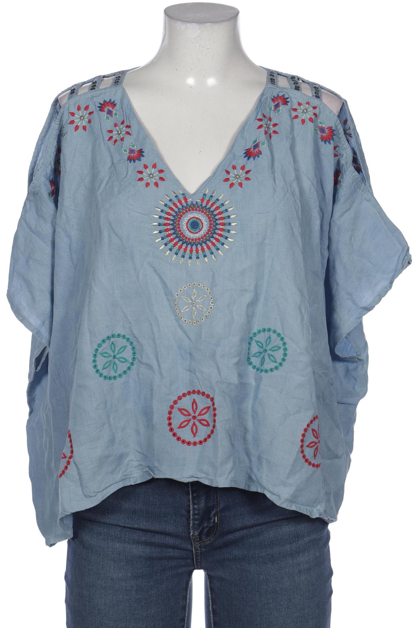 

Desigual Damen Bluse, blau, Gr. 38
