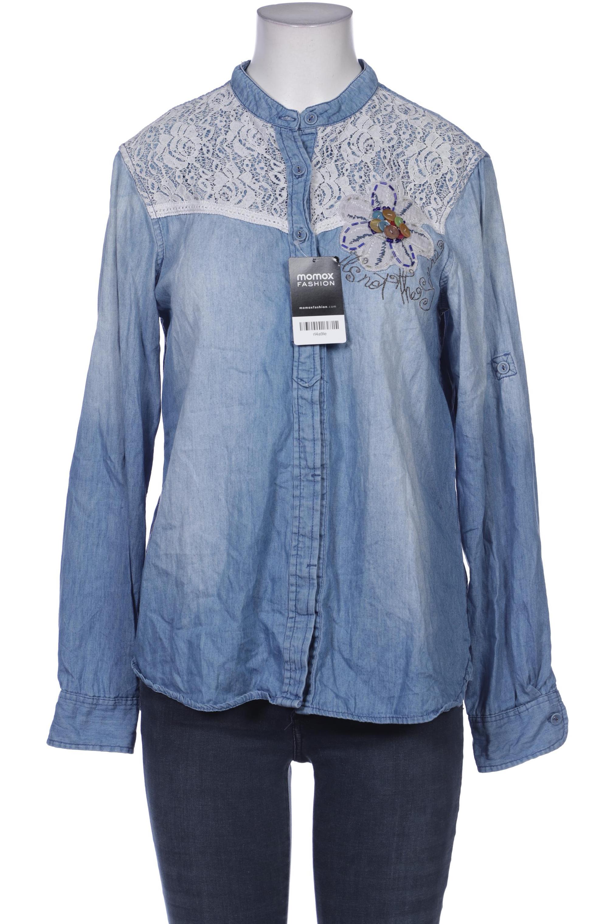 

Desigual Damen Bluse, blau, Gr. 42