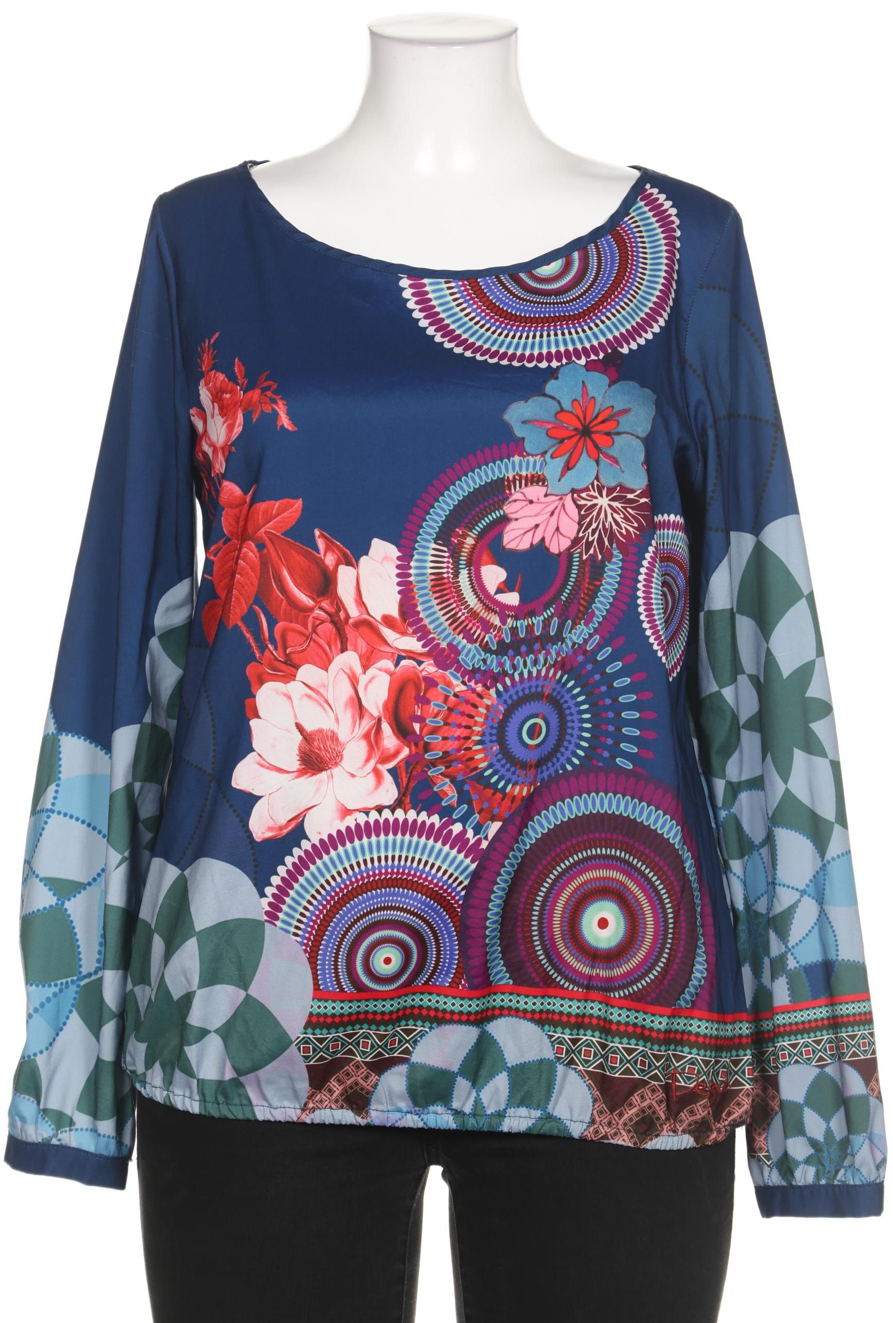 

Desigual Damen Bluse, blau, Gr. 44