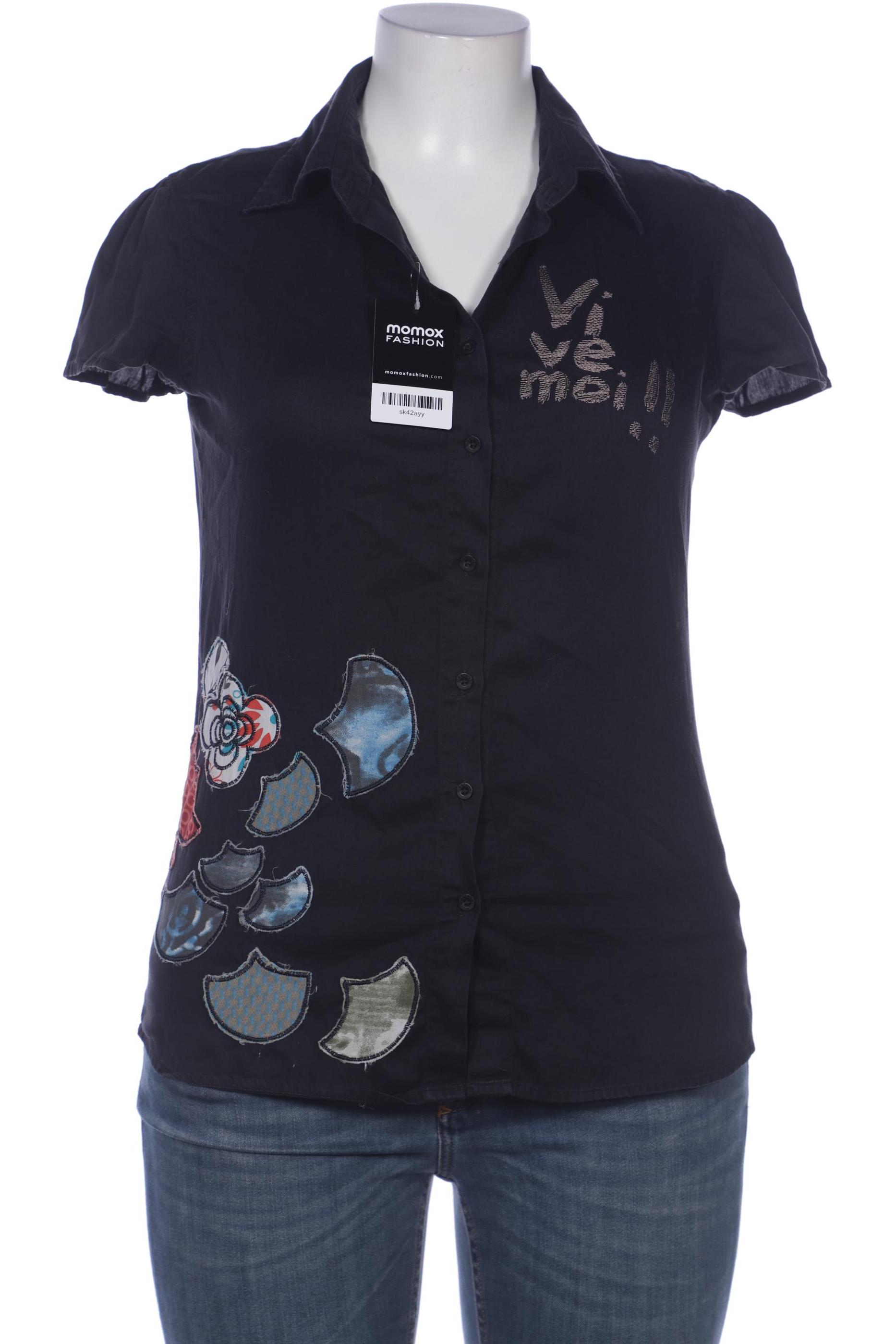 

Desigual Damen Bluse, marineblau, Gr. 42