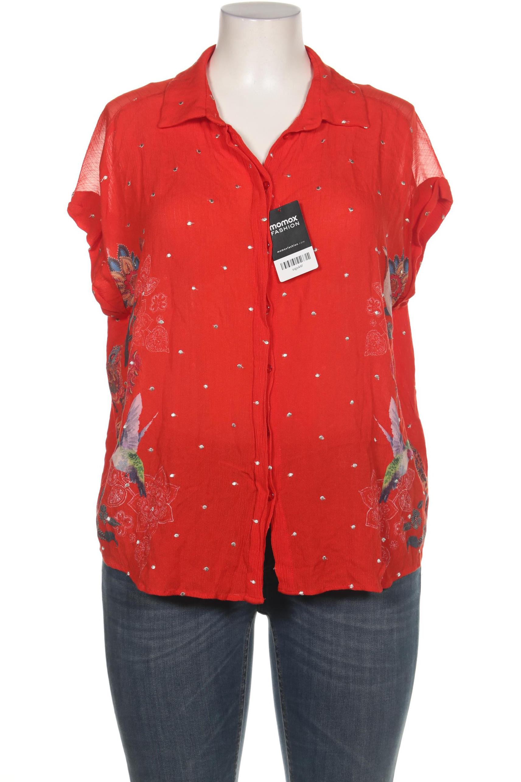 

Desigual Damen Bluse, orange, Gr. 46