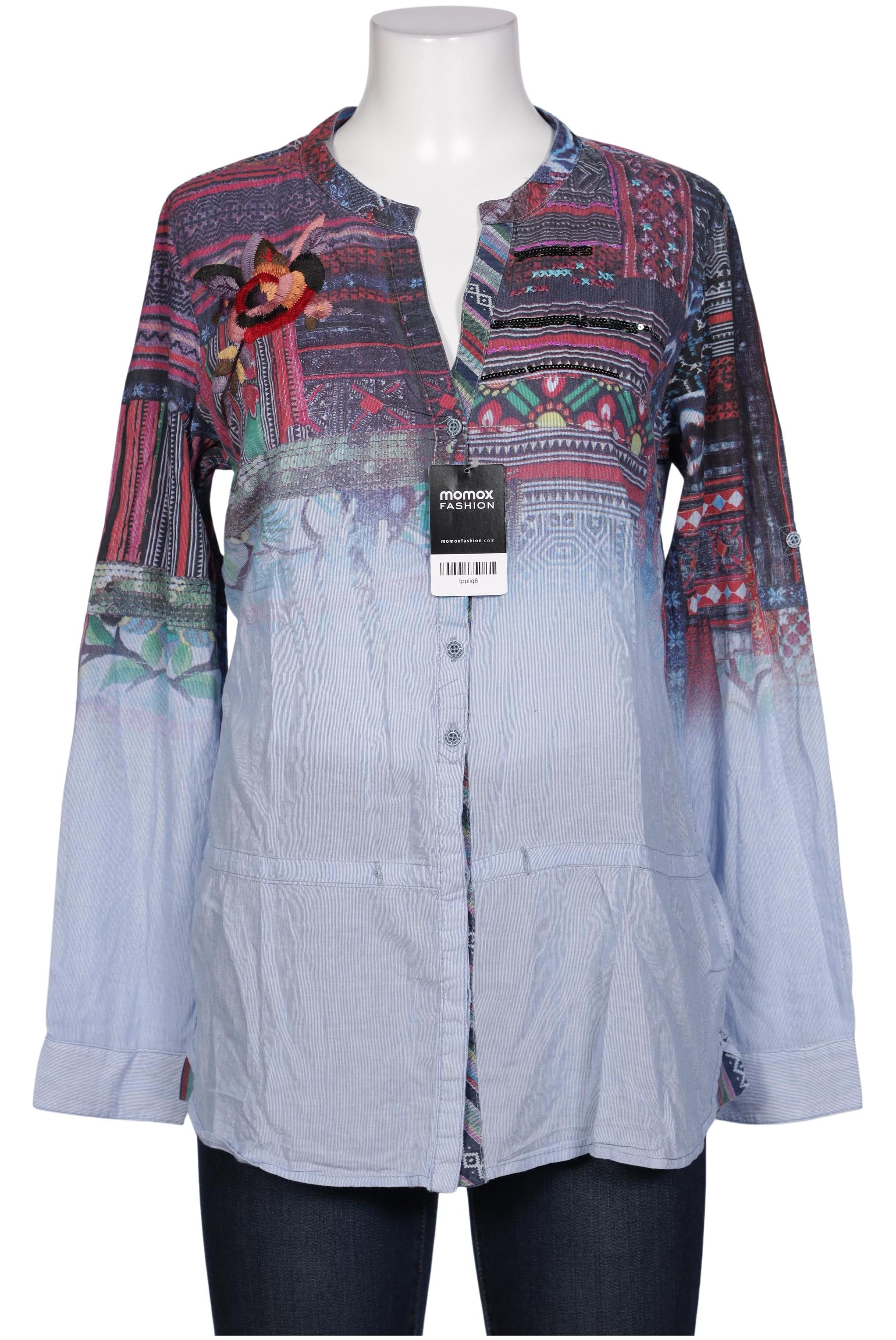 

Desigual Damen Bluse, blau, Gr. 42