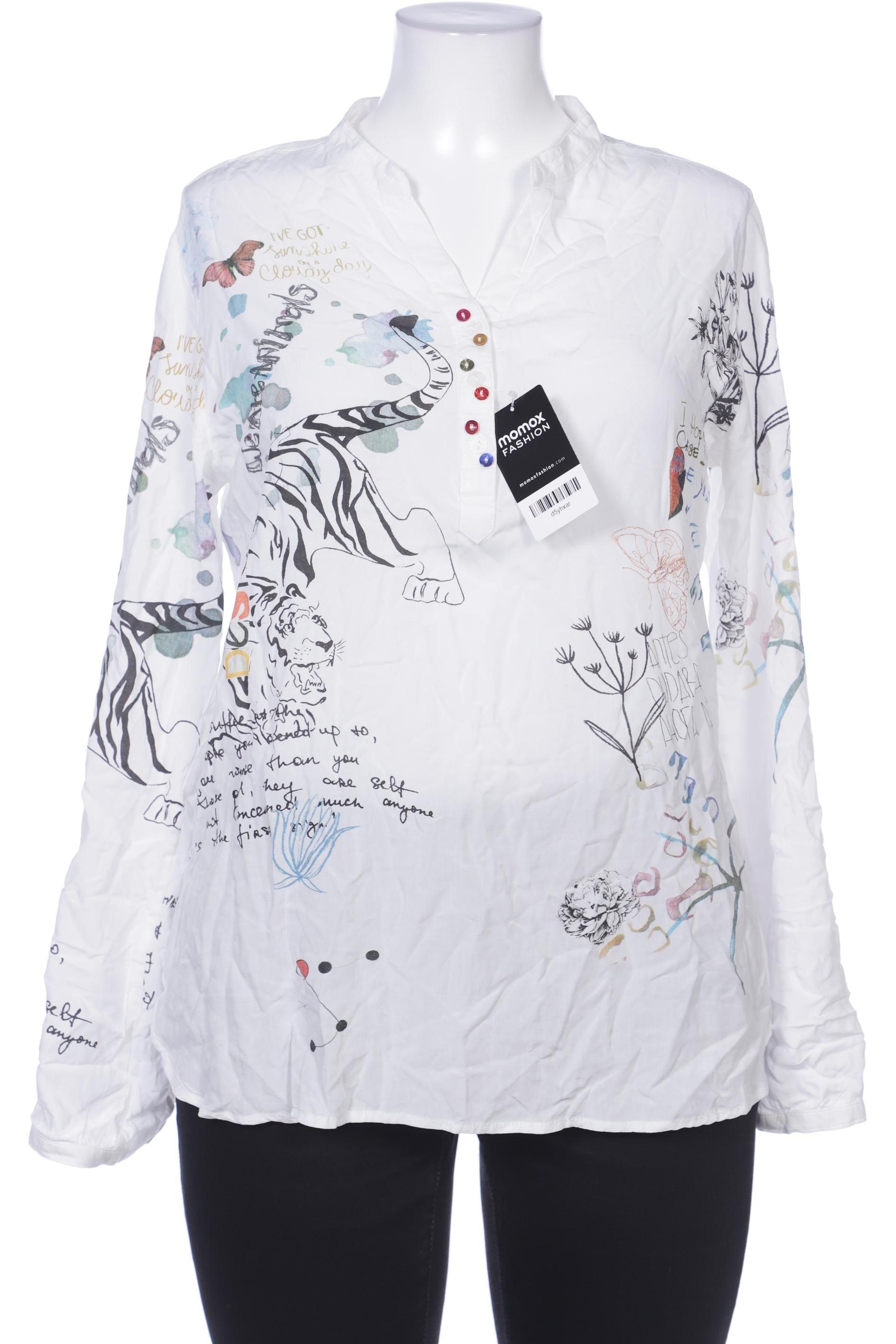 

Desigual Damen Bluse, weiß, Gr. 44