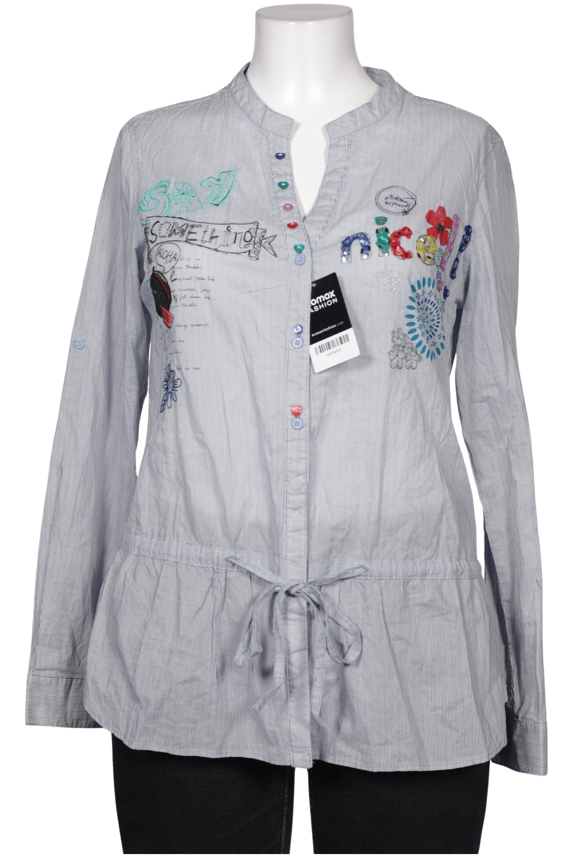 

Desigual Damen Bluse, blau, Gr. 44