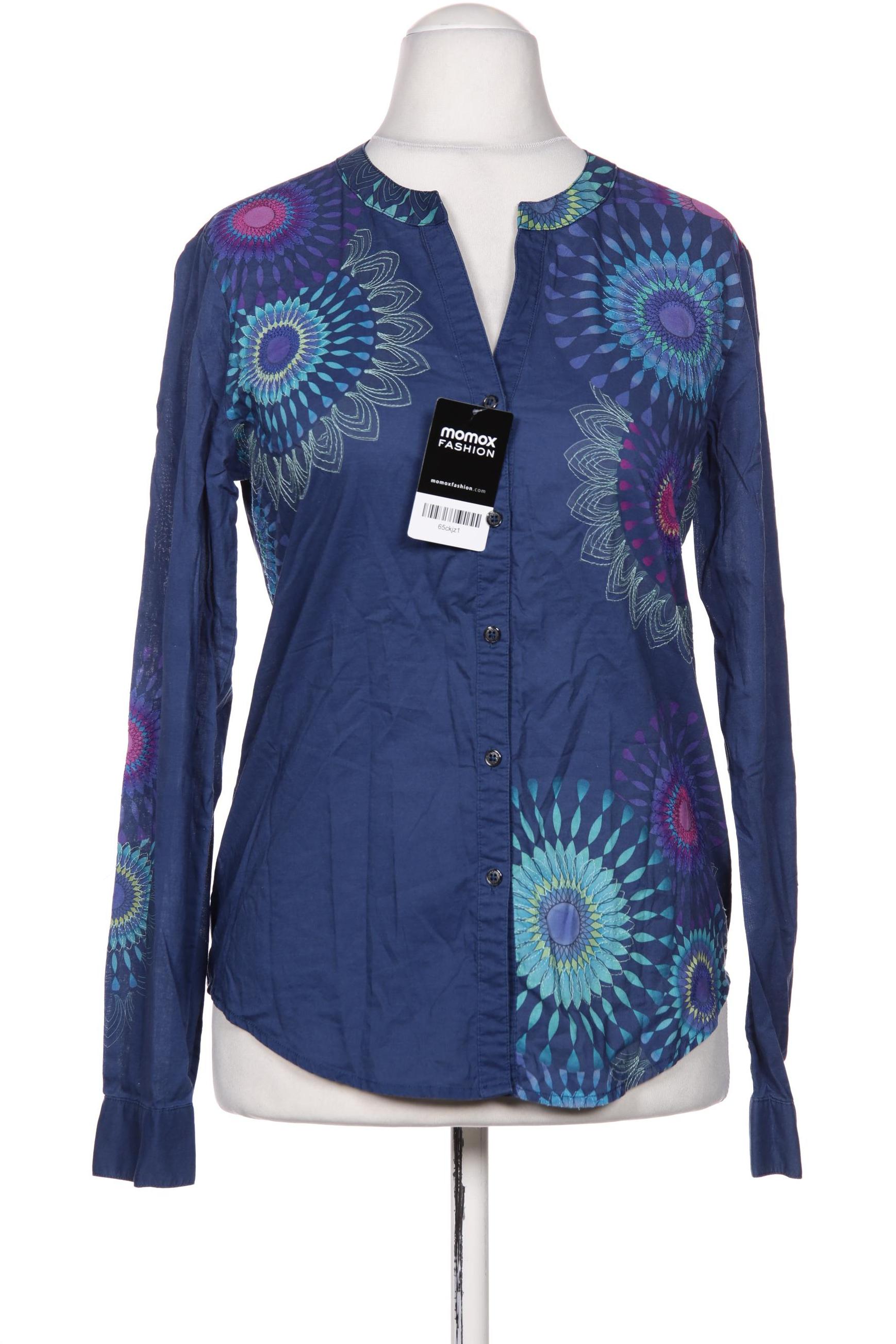 

Desigual Damen Bluse, blau, Gr. 36