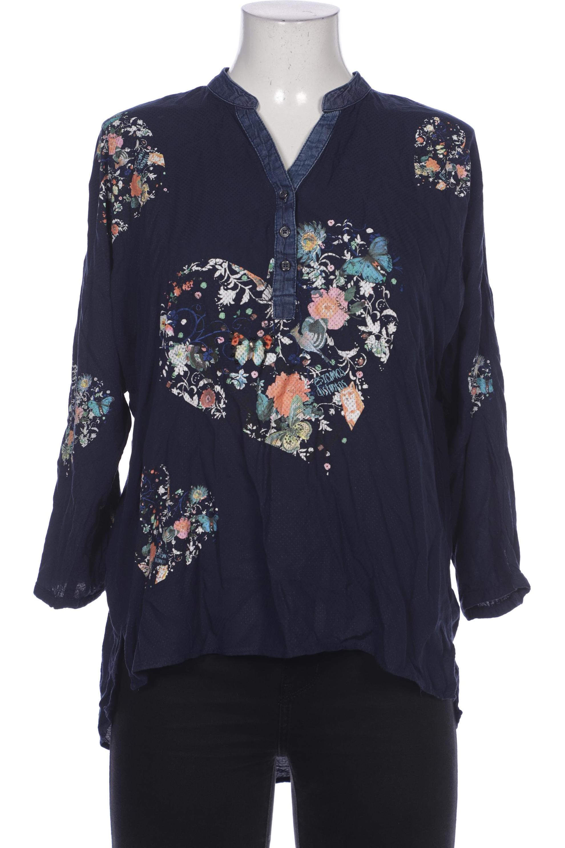 

Desigual Damen Bluse, marineblau, Gr. 42