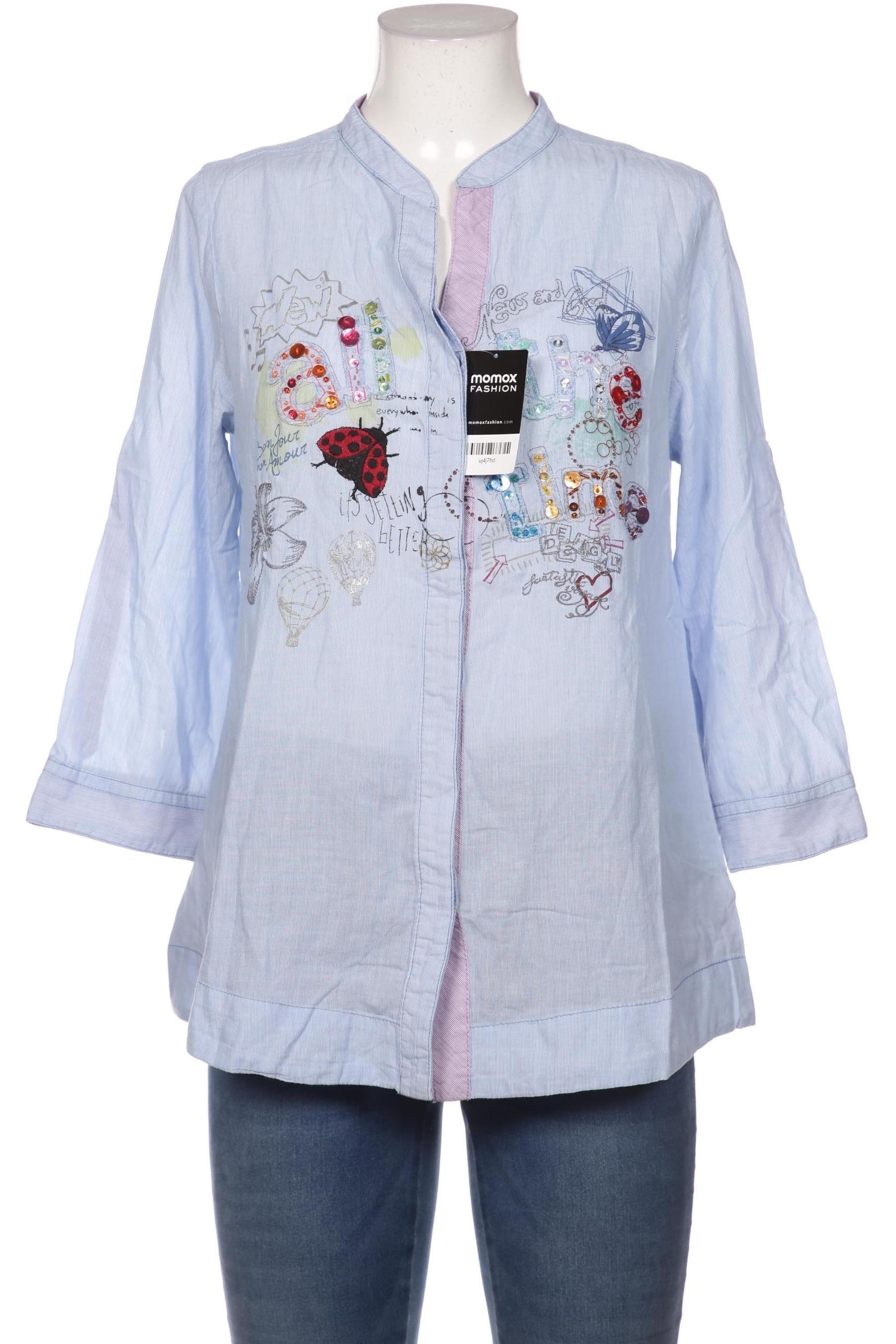 

Desigual Damen Bluse, blau, Gr. 42