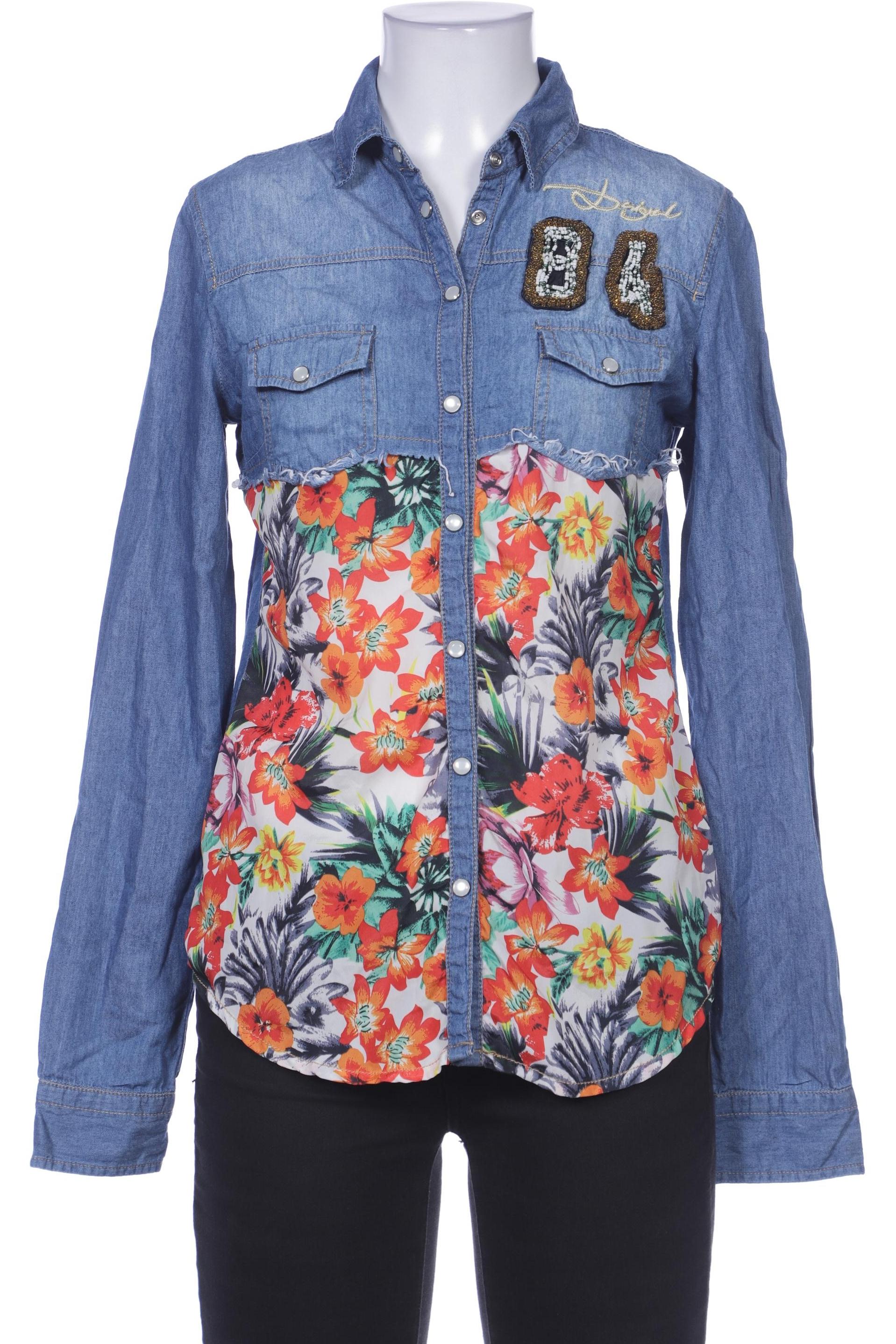 

Desigual Damen Bluse, blau, Gr. 36