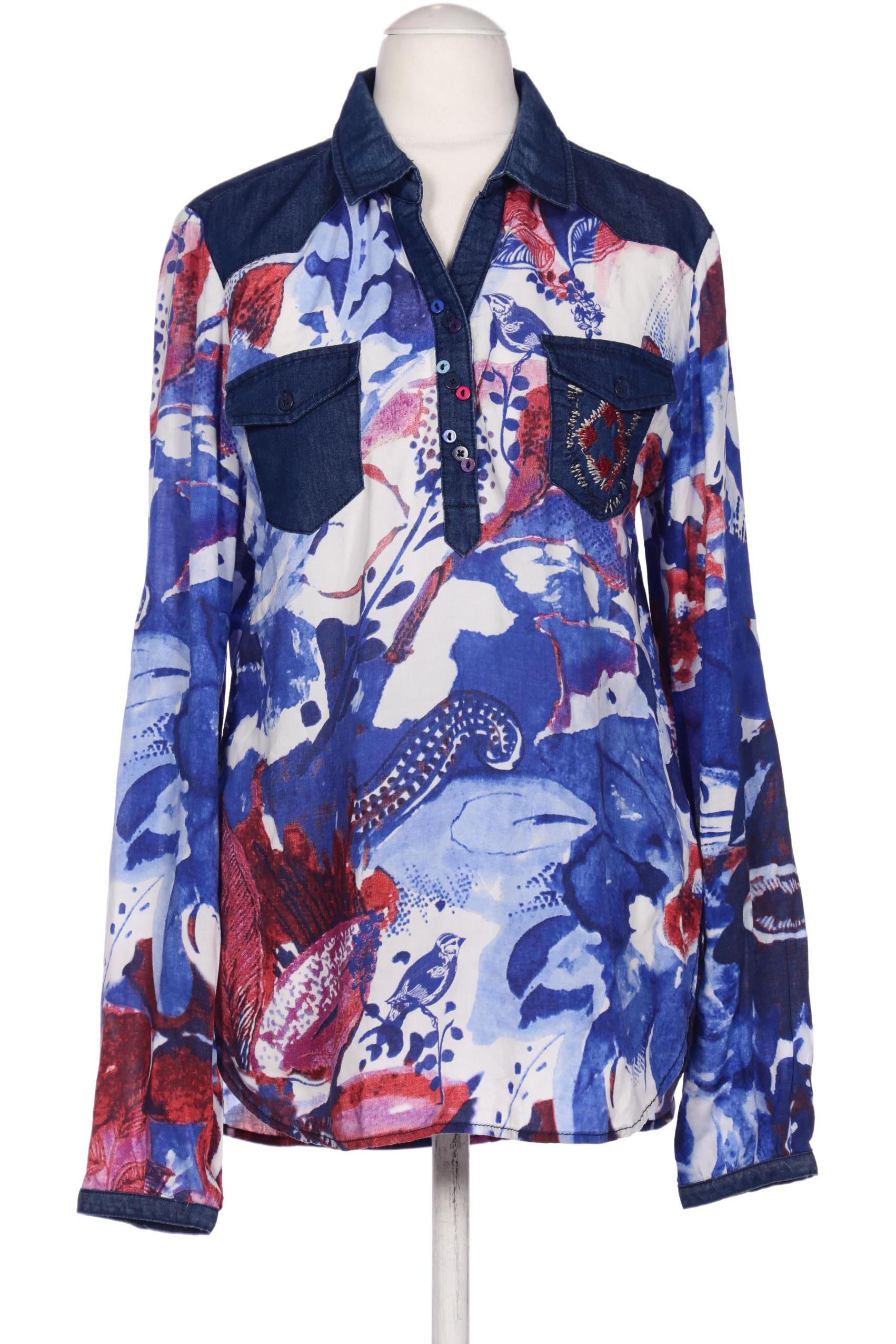 

Desigual Damen Bluse, blau, Gr. 38
