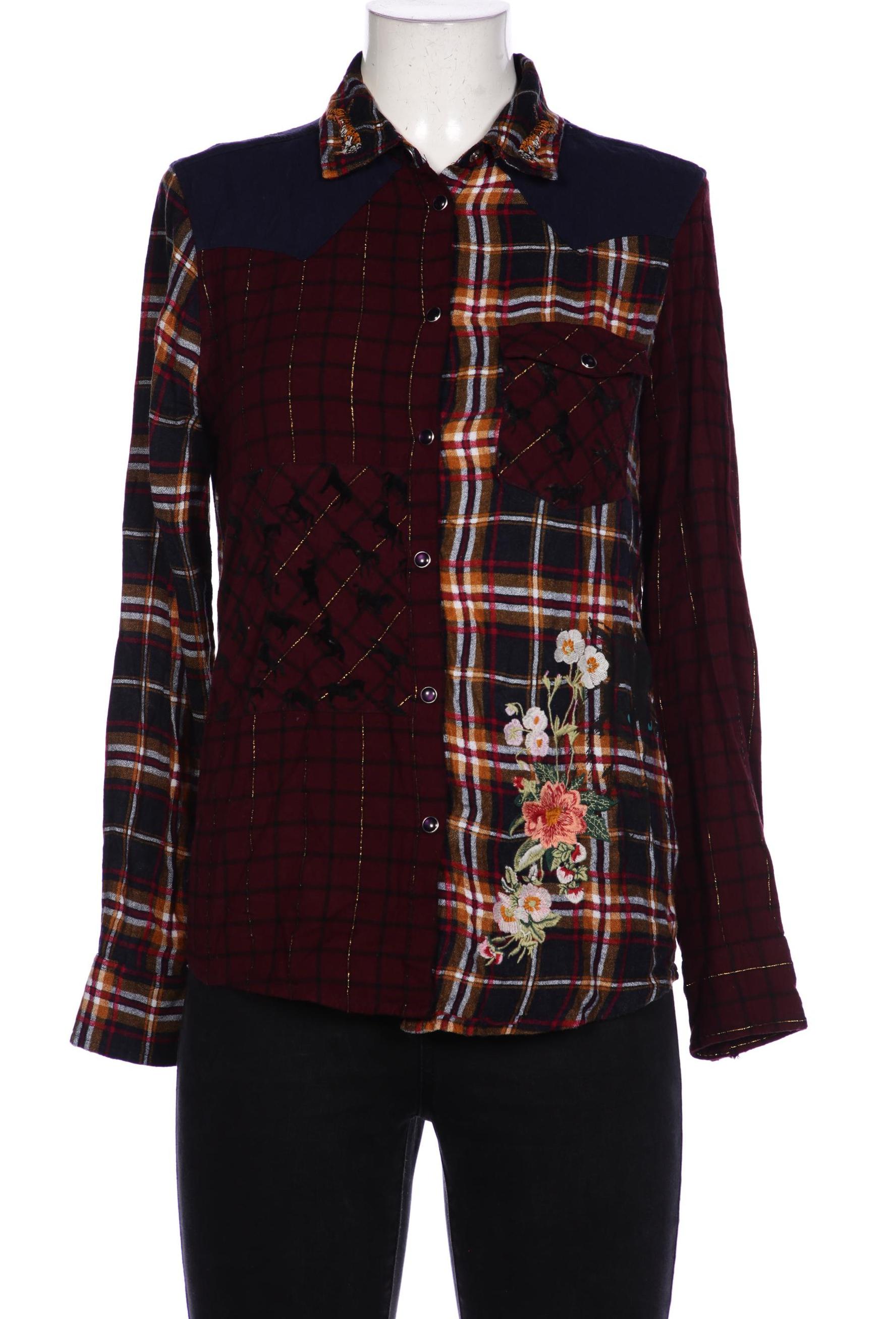 

Desigual Damen Bluse, bordeaux, Gr. 42