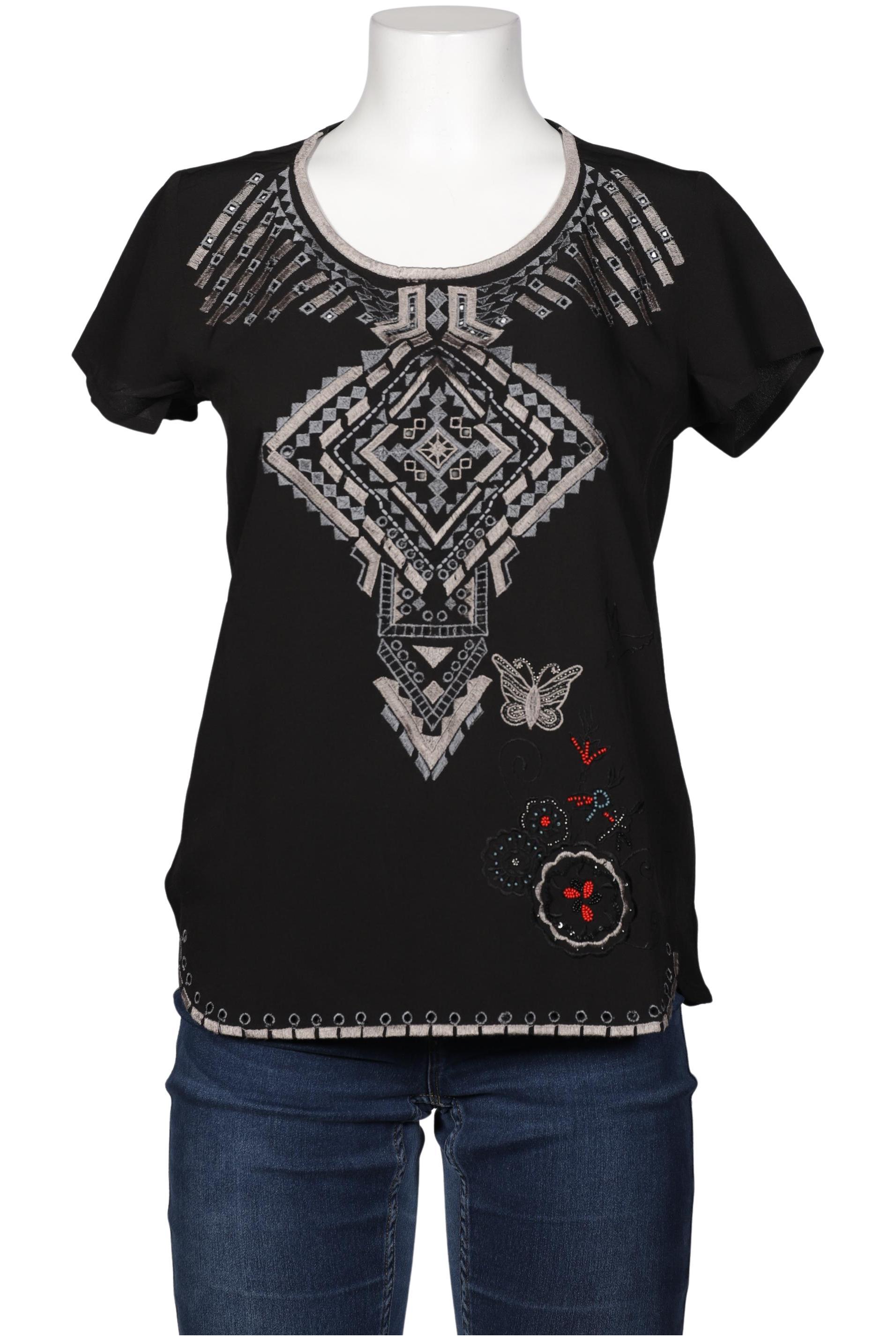 

Desigual Damen Bluse, schwarz, Gr. 42