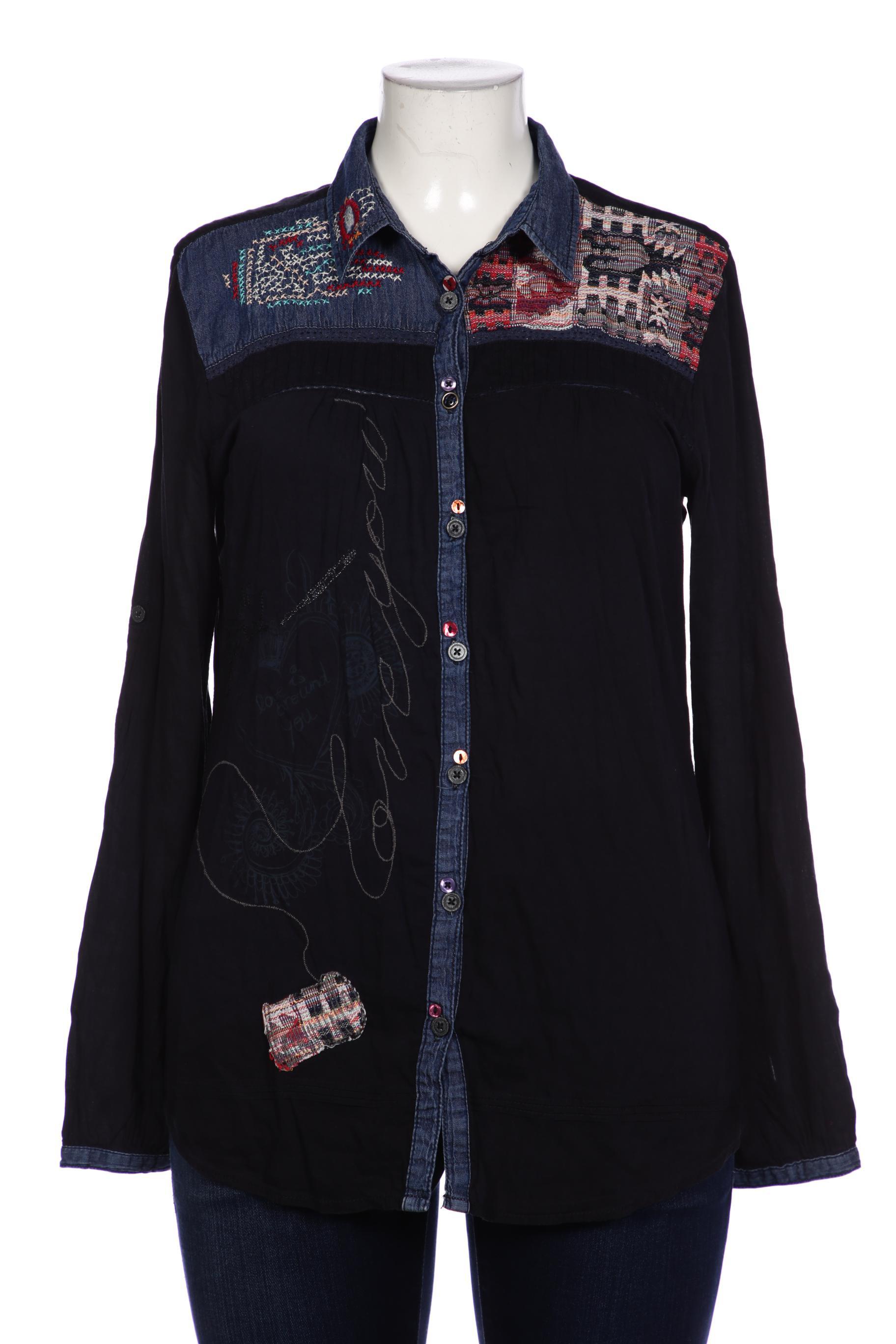 

Desigual Damen Bluse, marineblau, Gr. 44