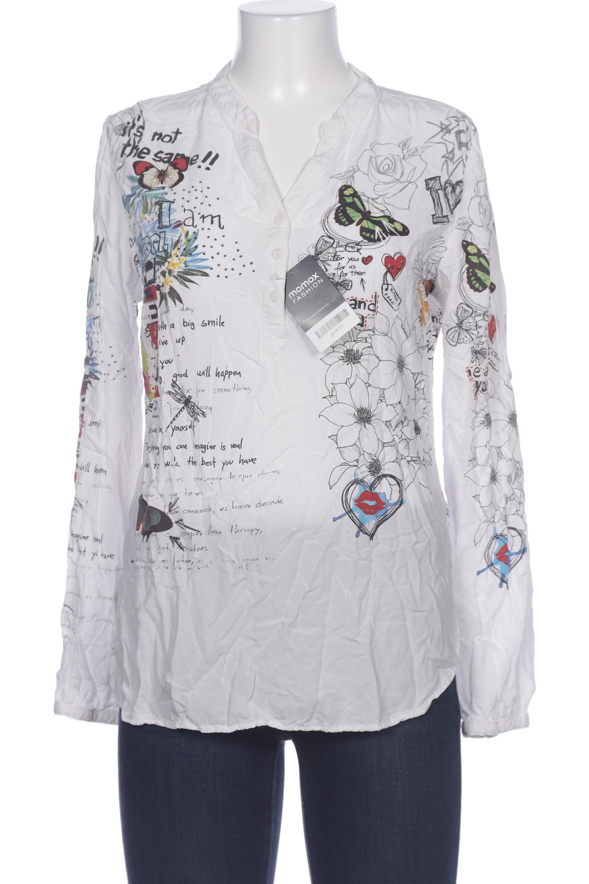 

Desigual Damen Bluse, weiß, Gr. 38