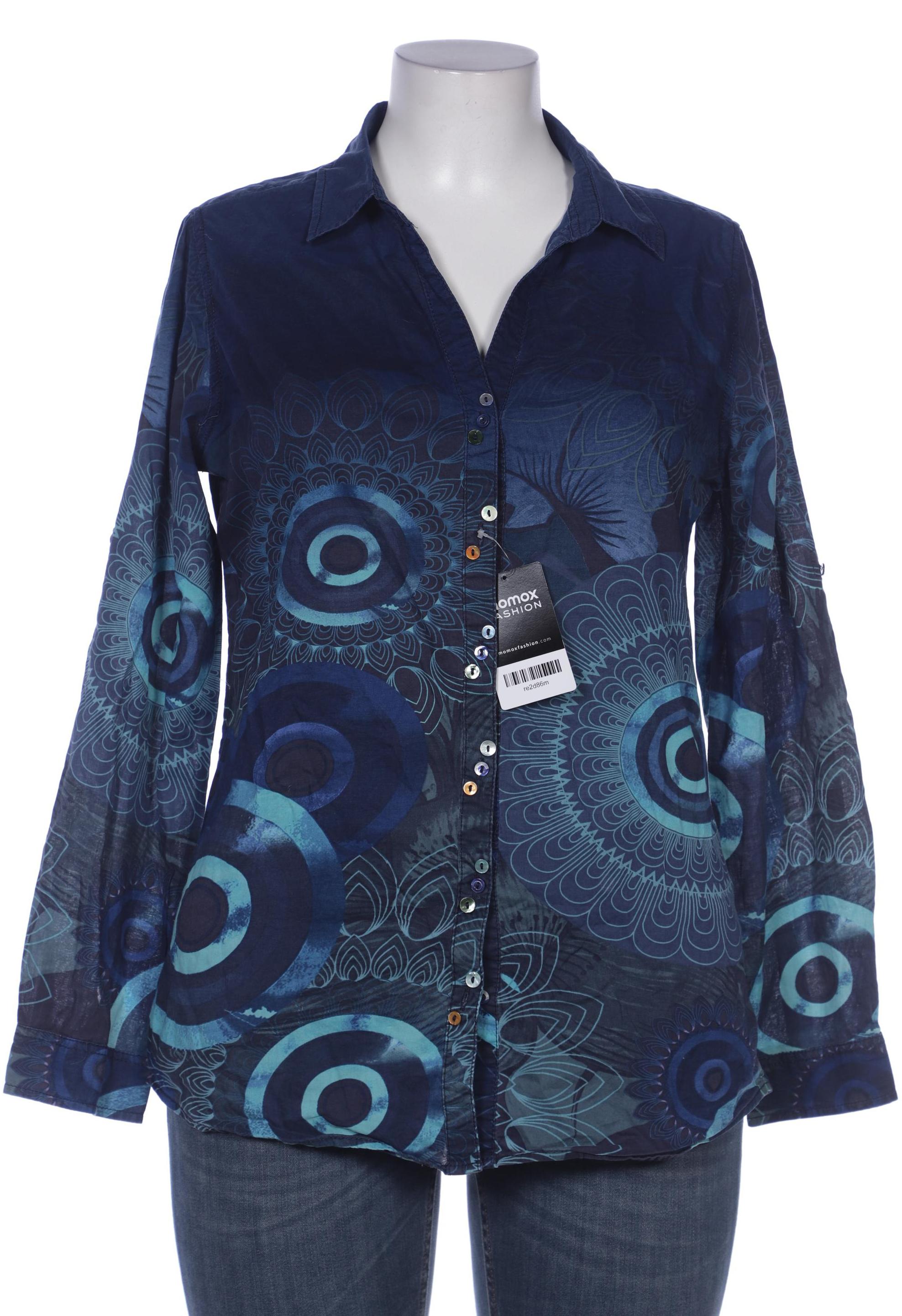 

Desigual Damen Bluse, blau, Gr. 44