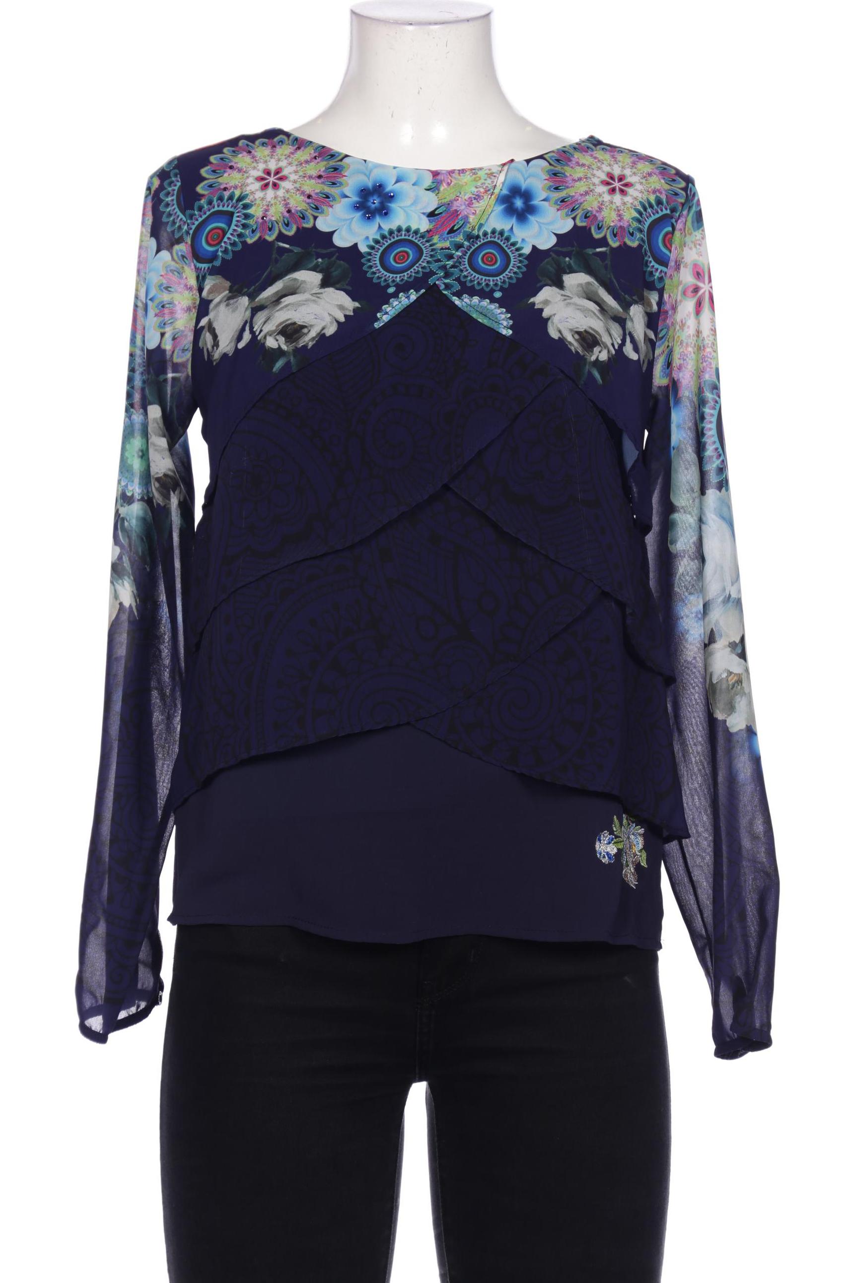 

Desigual Damen Bluse, marineblau, Gr. 38