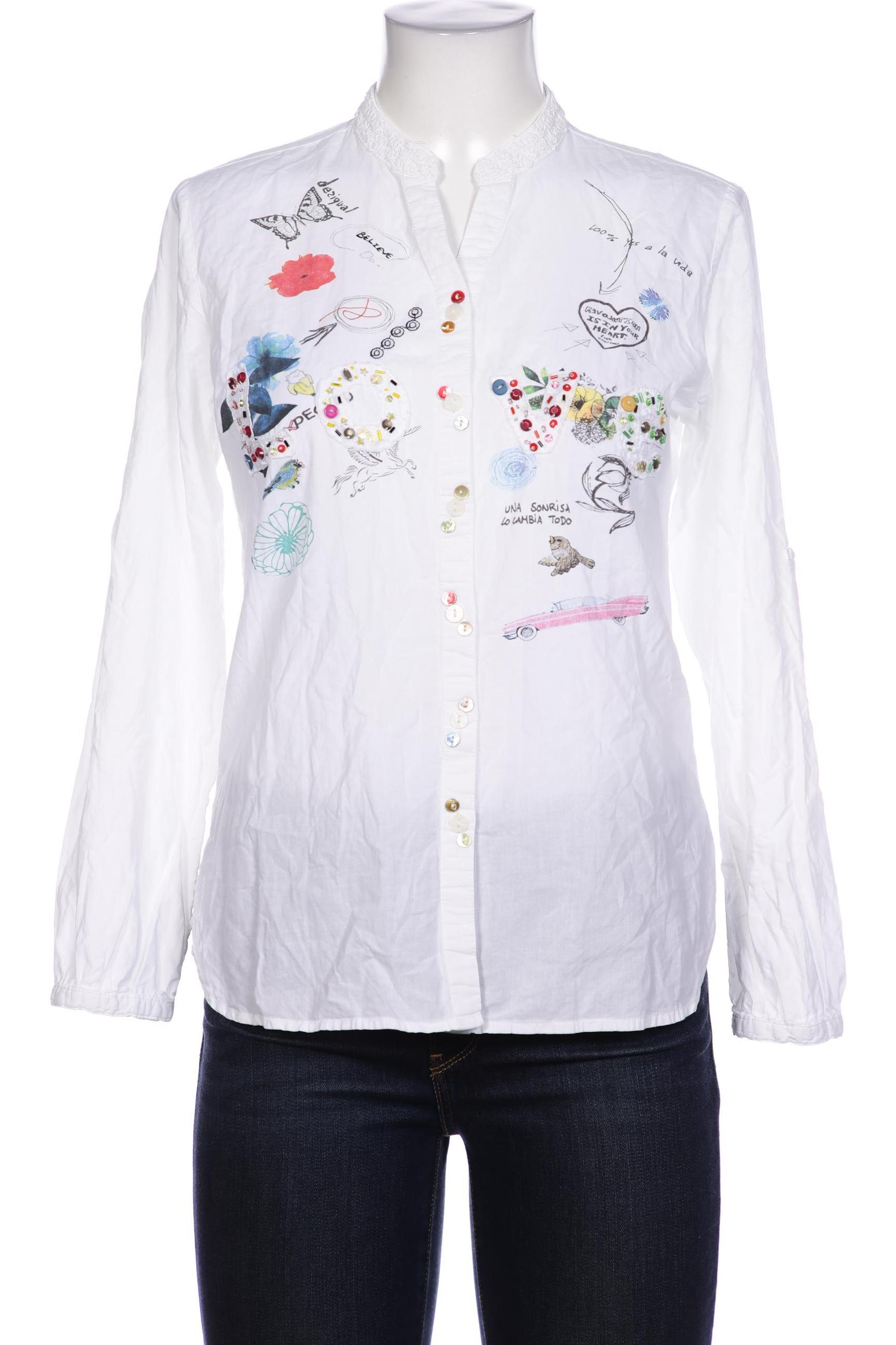 

Desigual Damen Bluse, weiß, Gr. 36
