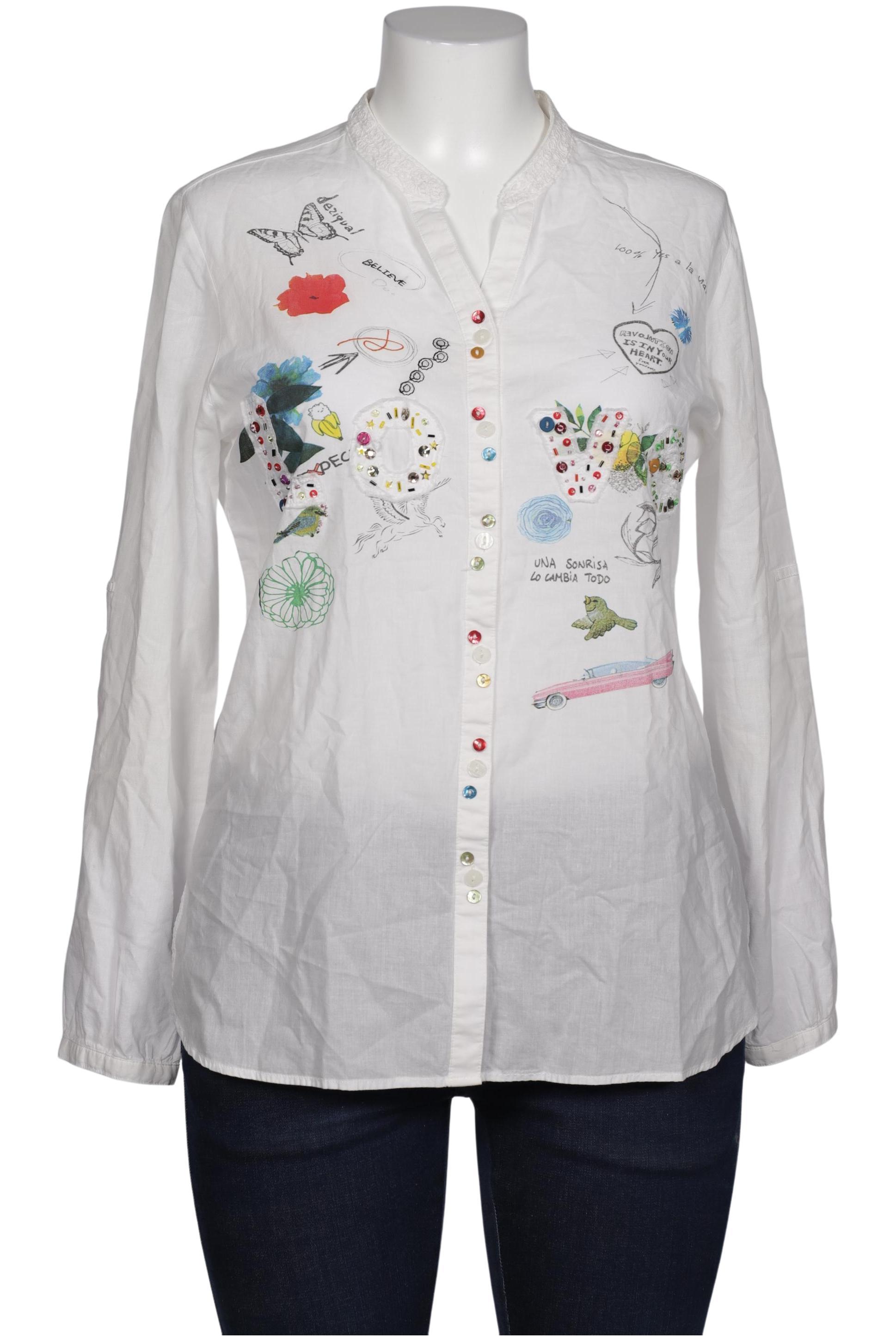 

Desigual Damen Bluse, weiß, Gr. 44