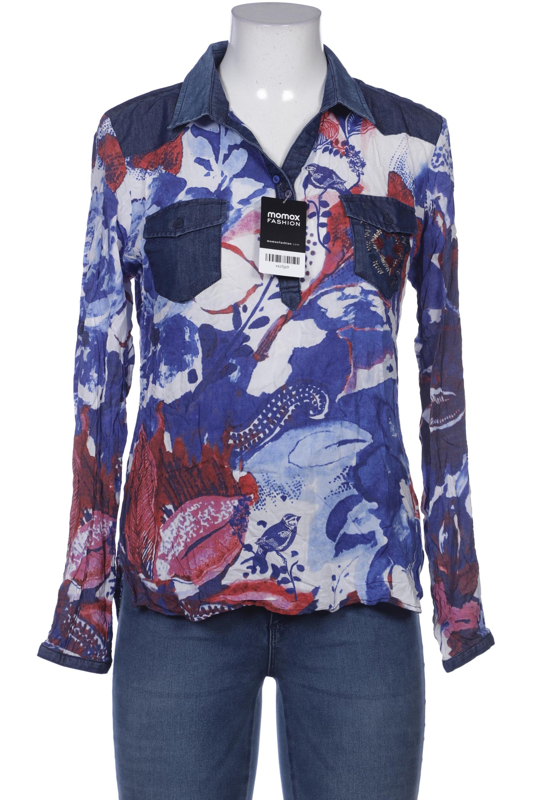 

Desigual Damen Bluse, blau, Gr. 42