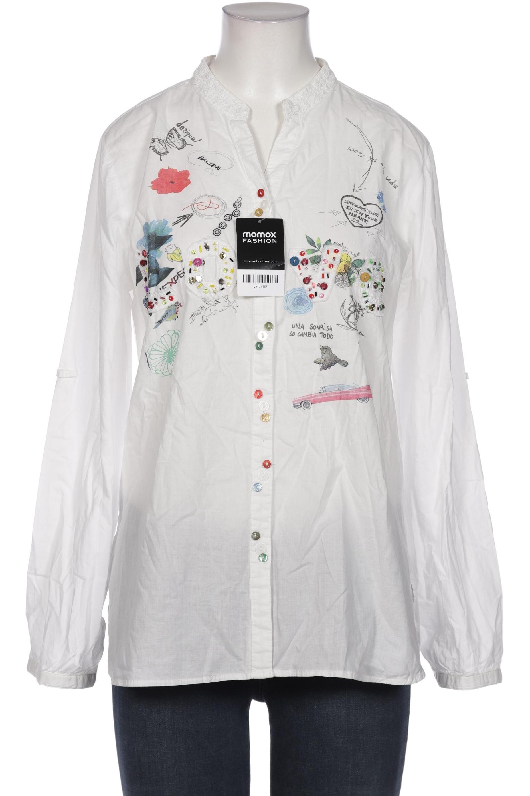 

Desigual Damen Bluse, weiß, Gr. 42