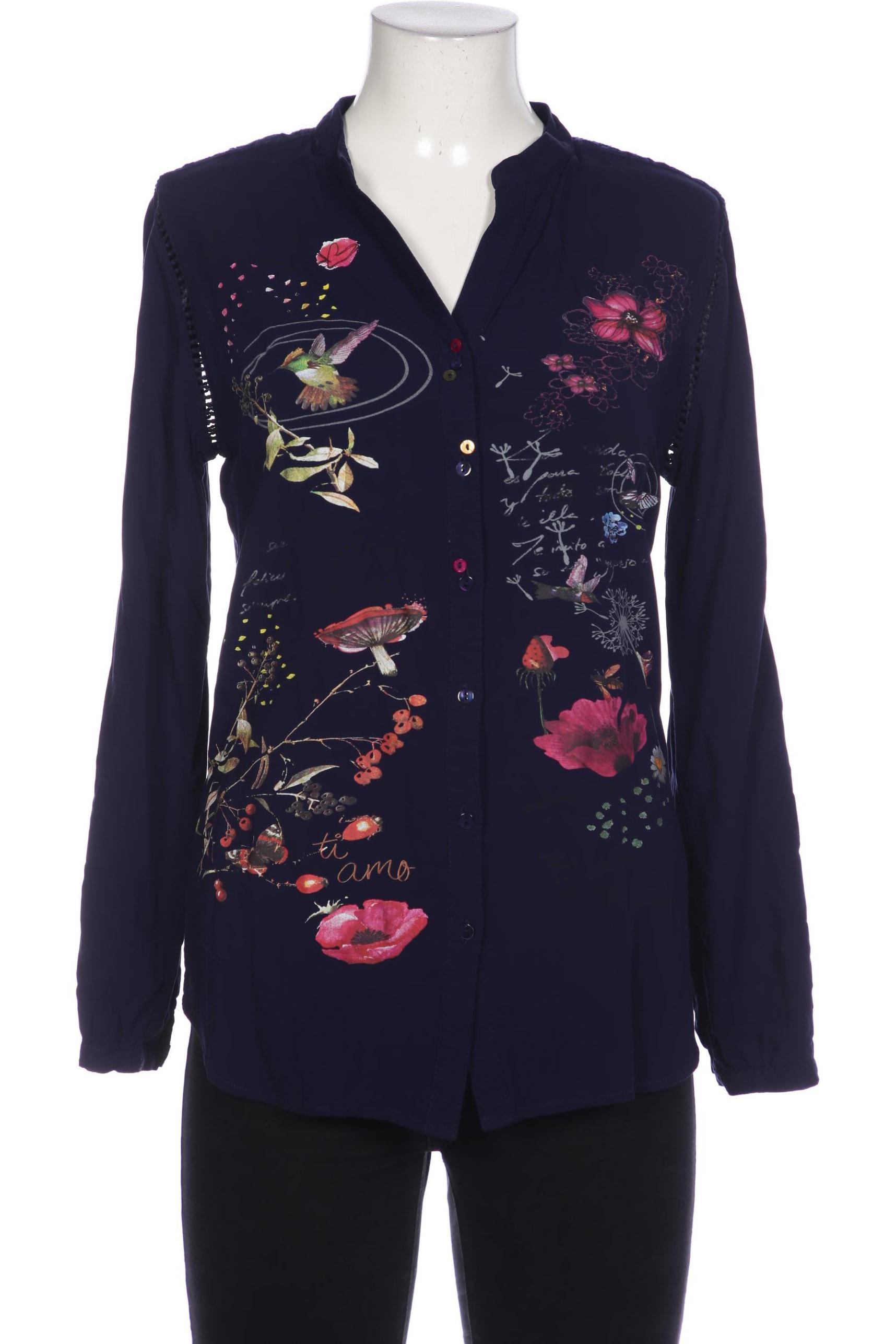 

Desigual Damen Bluse, marineblau, Gr. 38