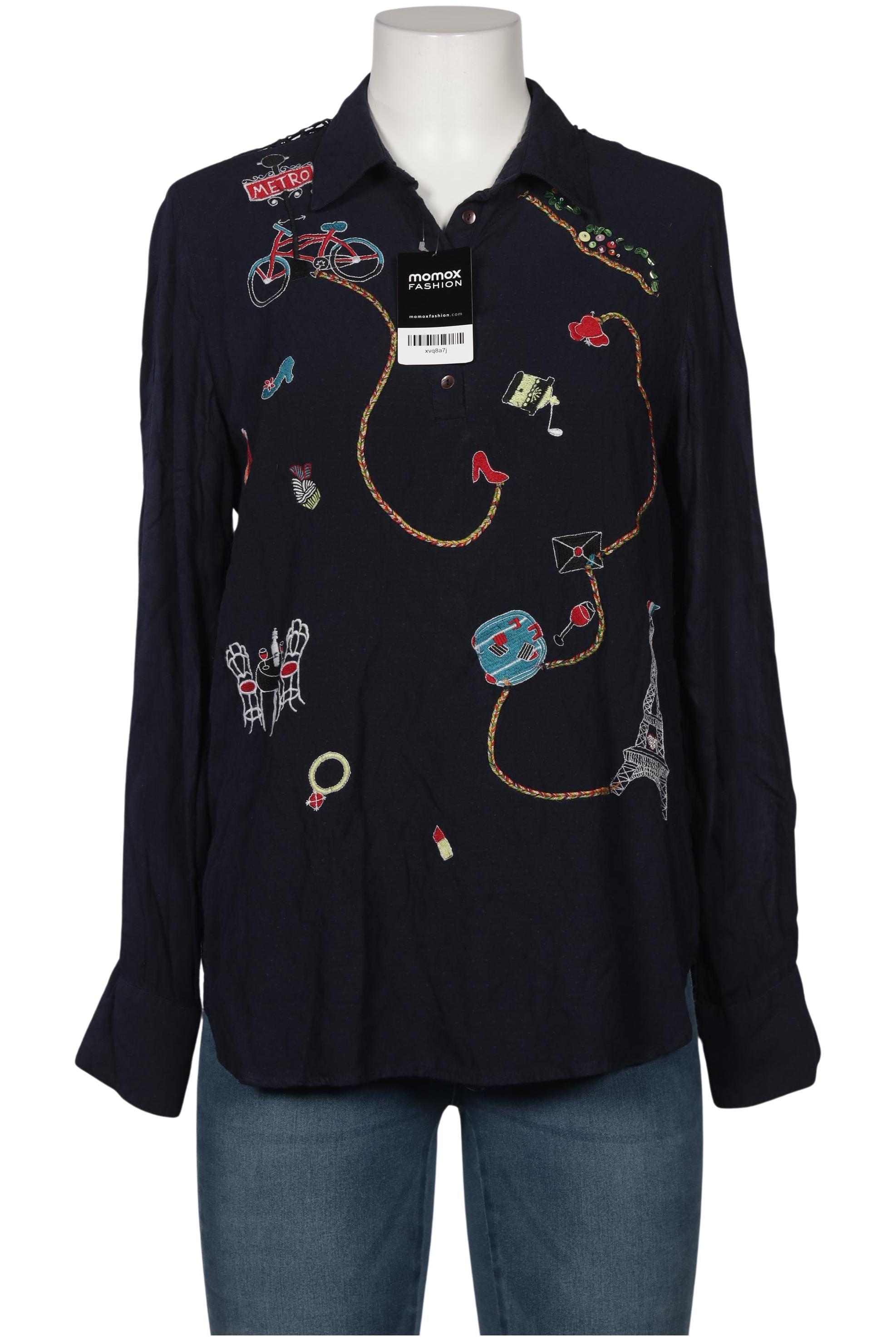 

Desigual Damen Bluse, marineblau, Gr. 42