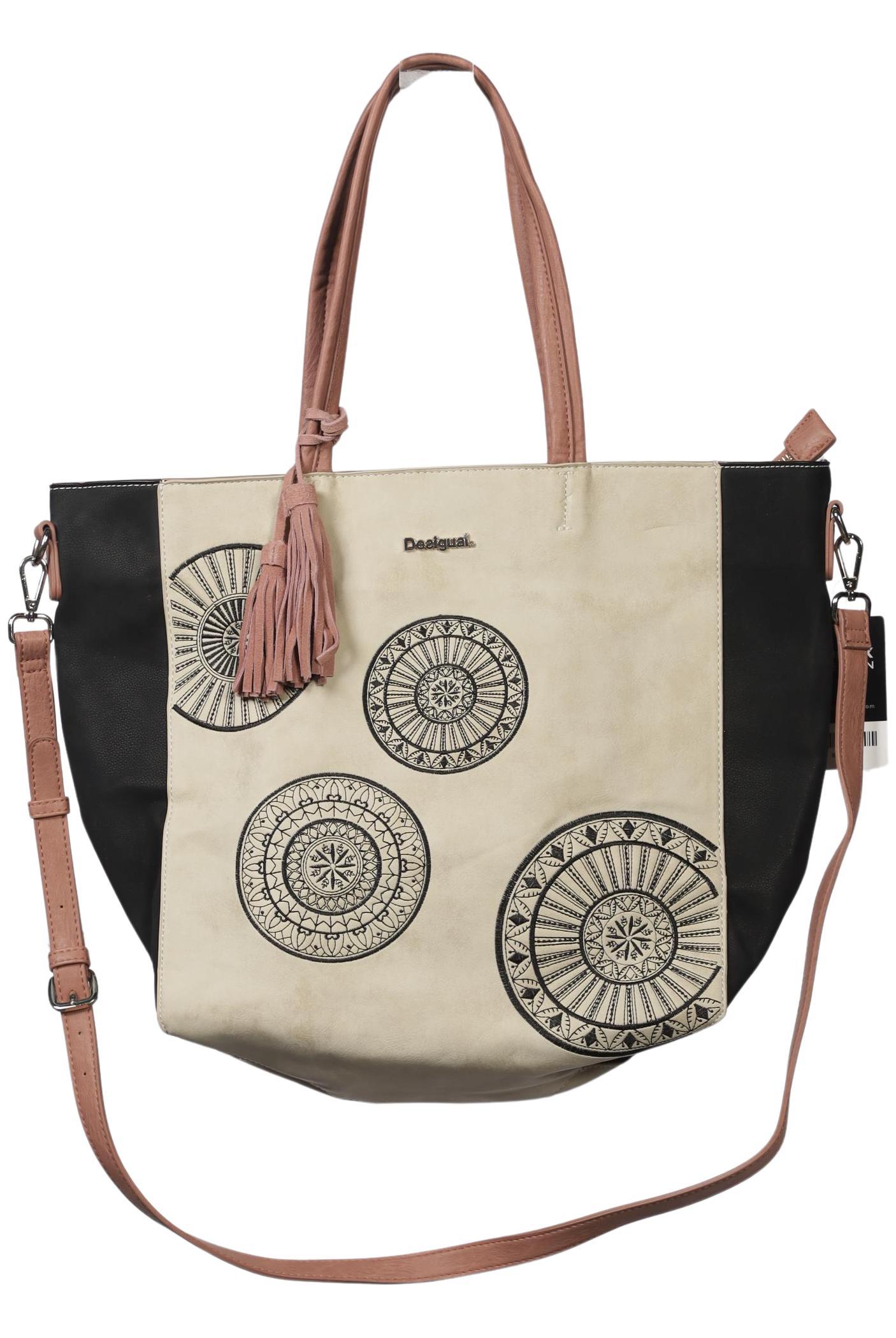 

Desigual Damen Handtasche, cremeweiß, Gr.