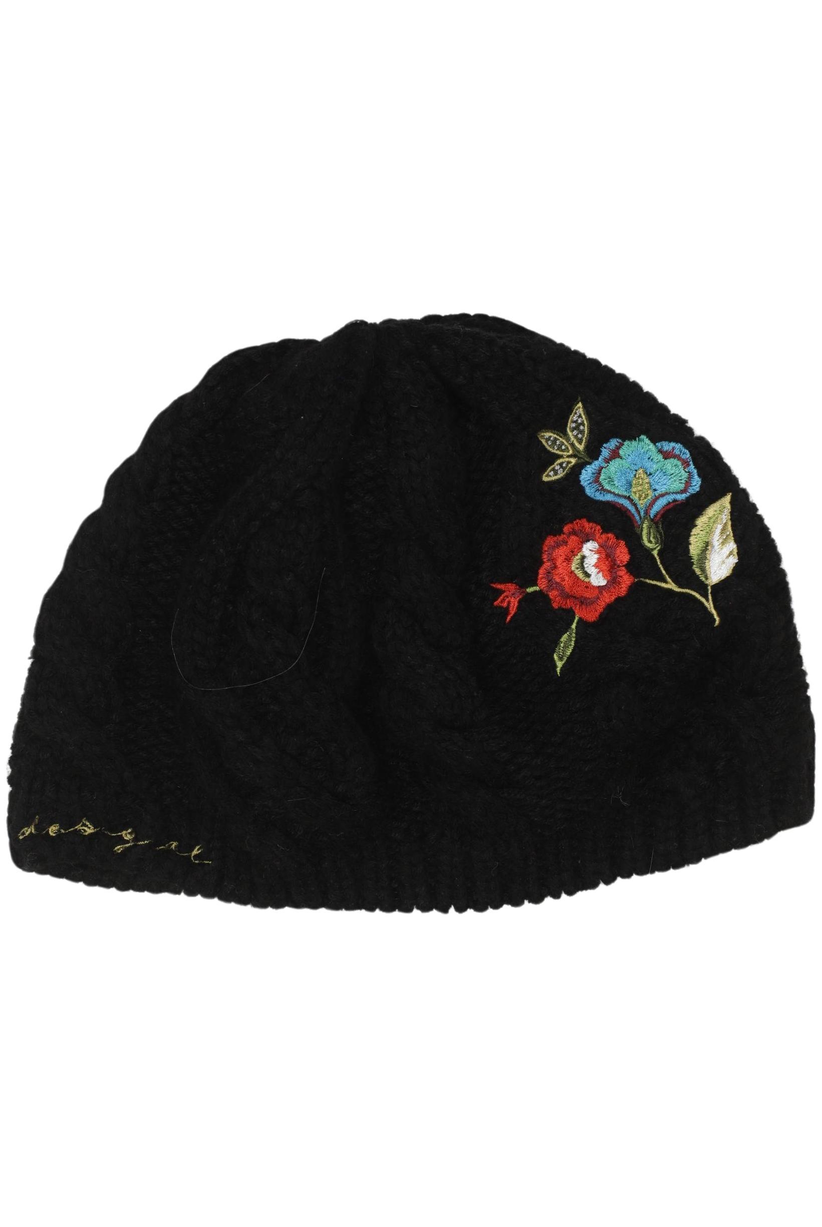 

Desigual Damen Hut/Mütze, schwarz, Gr. uni