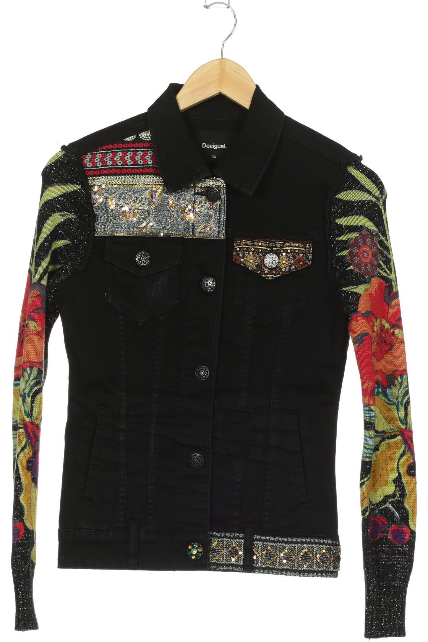 

Desigual Damen Jacke, schwarz, Gr. 34