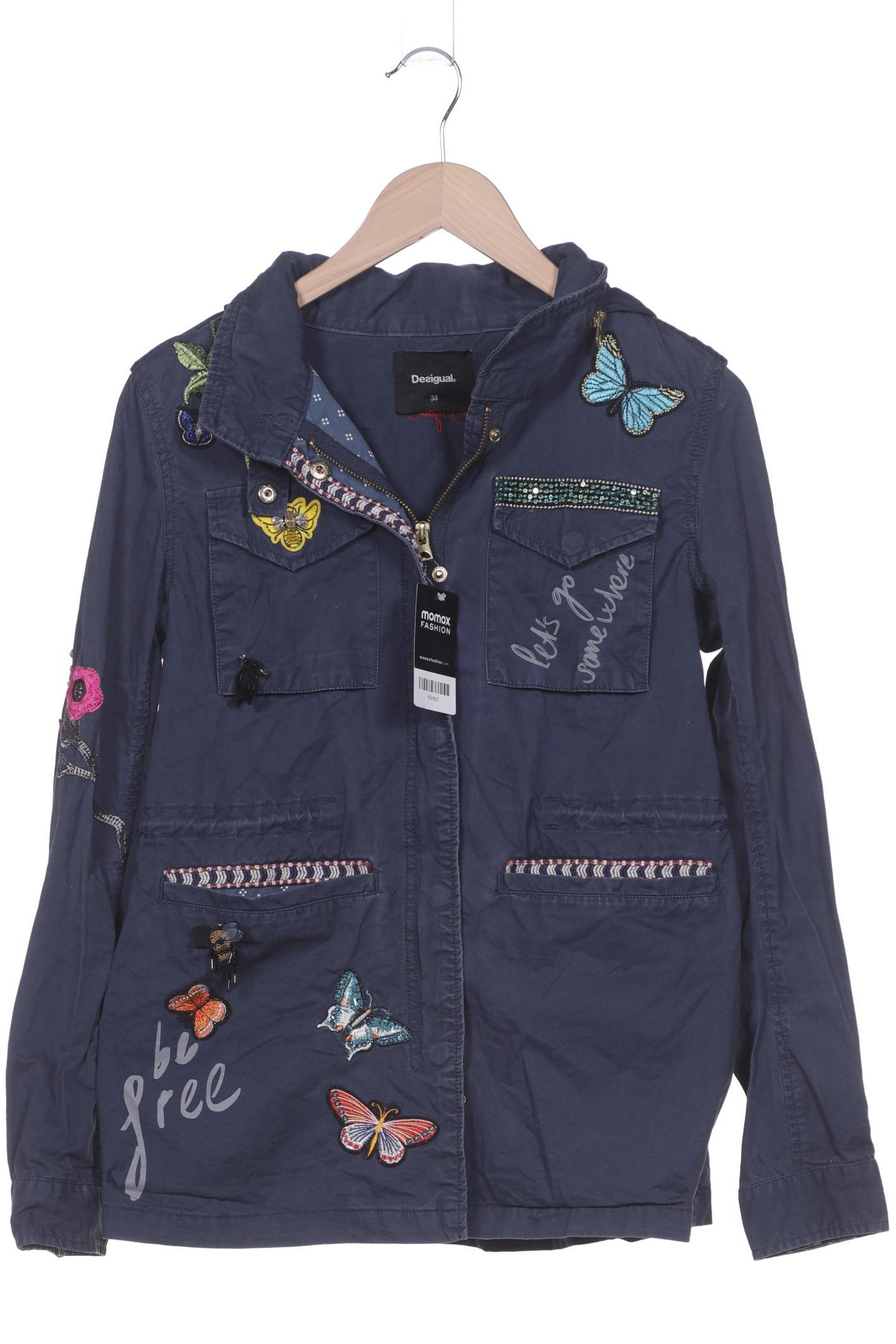 

Desigual Damen Jacke, marineblau, Gr. 38