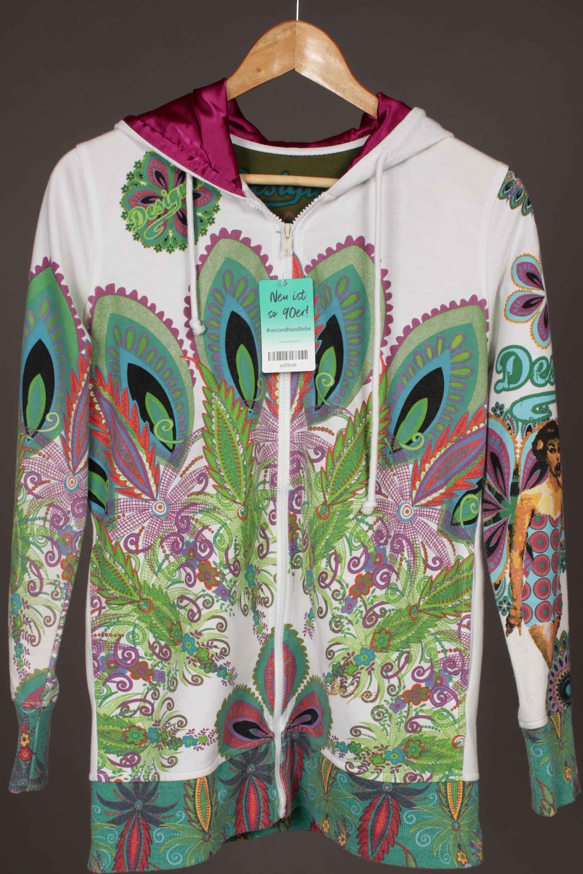 

Desigual Damen Kapuzenpullover, weiß, Gr.