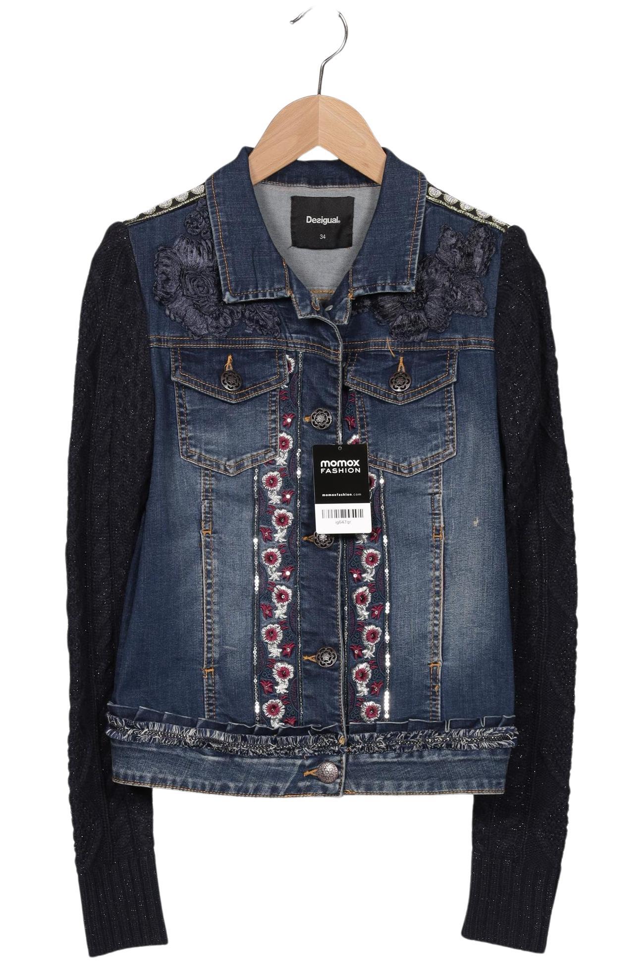 

Desigual Damen Jacke, marineblau, Gr. 34