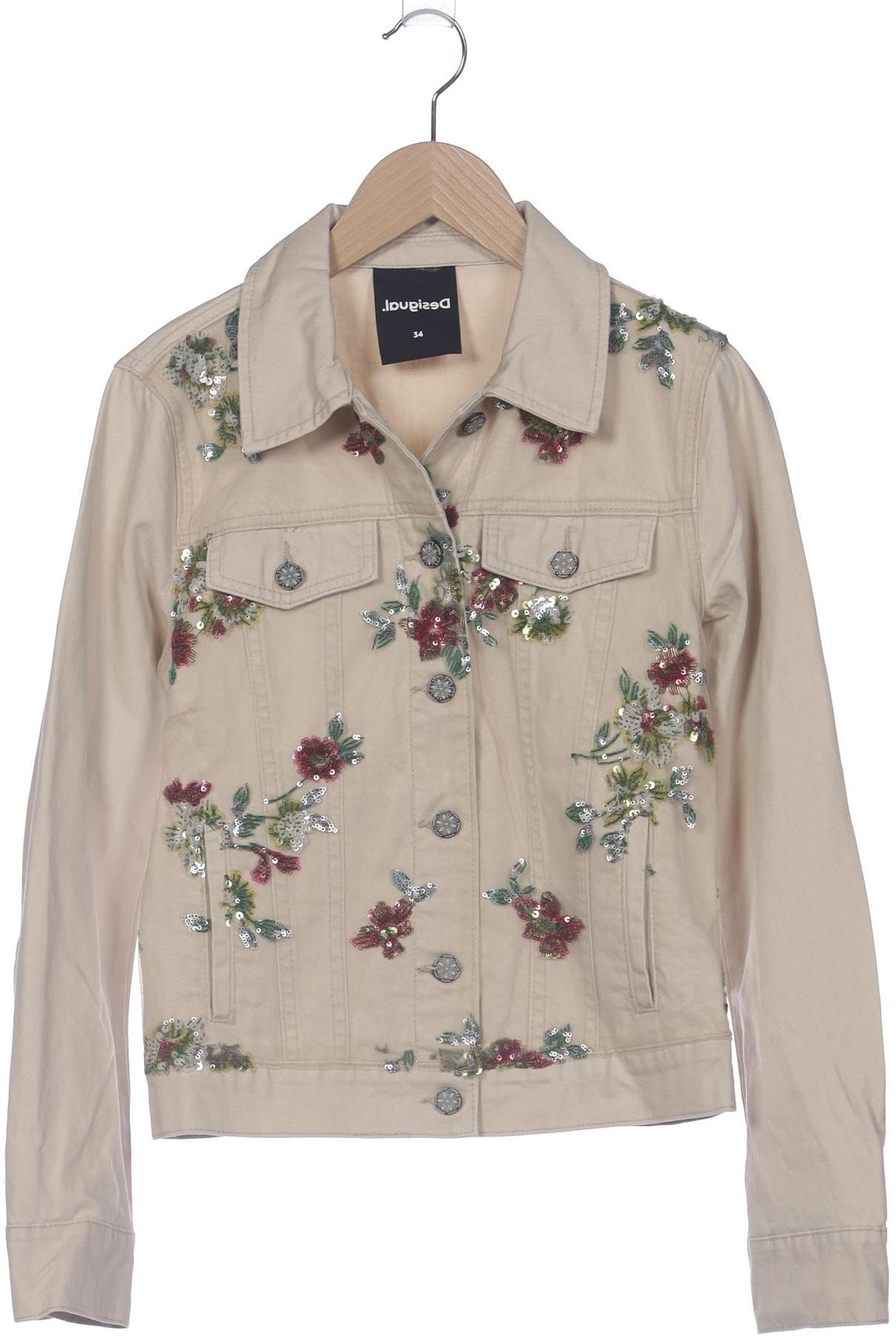 

Desigual Damen Jacke, beige, Gr. 34