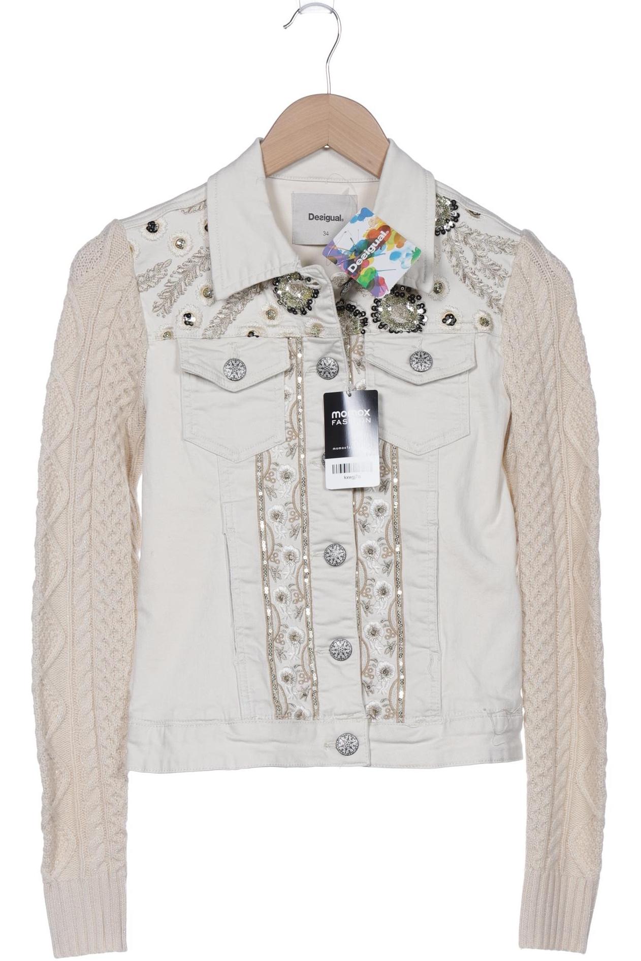 

Desigual Damen Jacke, beige, Gr. 34