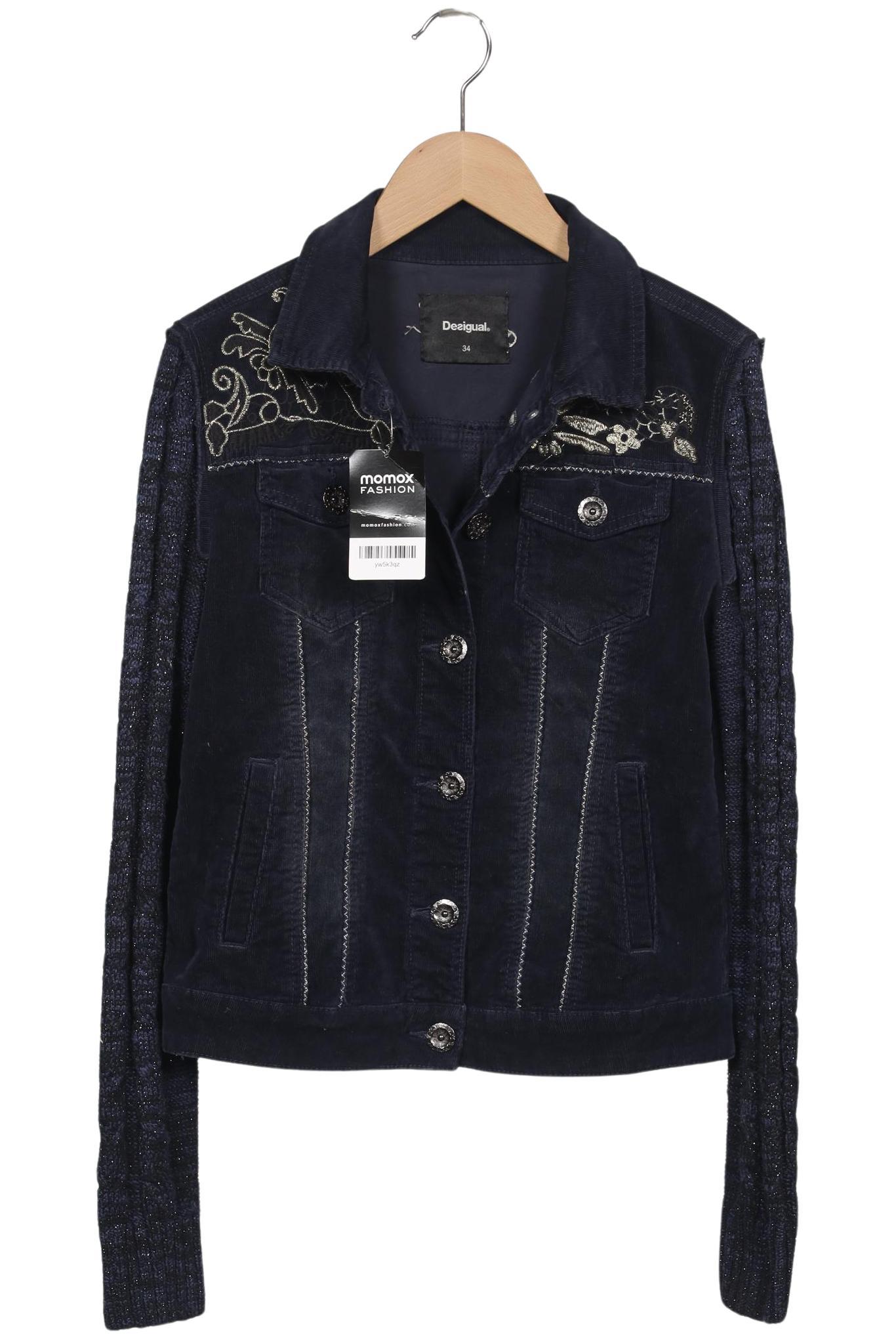 

Desigual Damen Jacke, marineblau, Gr. 34