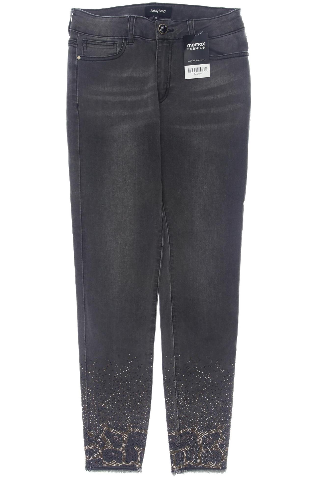 

Desigual Damen Jeans, grau, Gr. 28