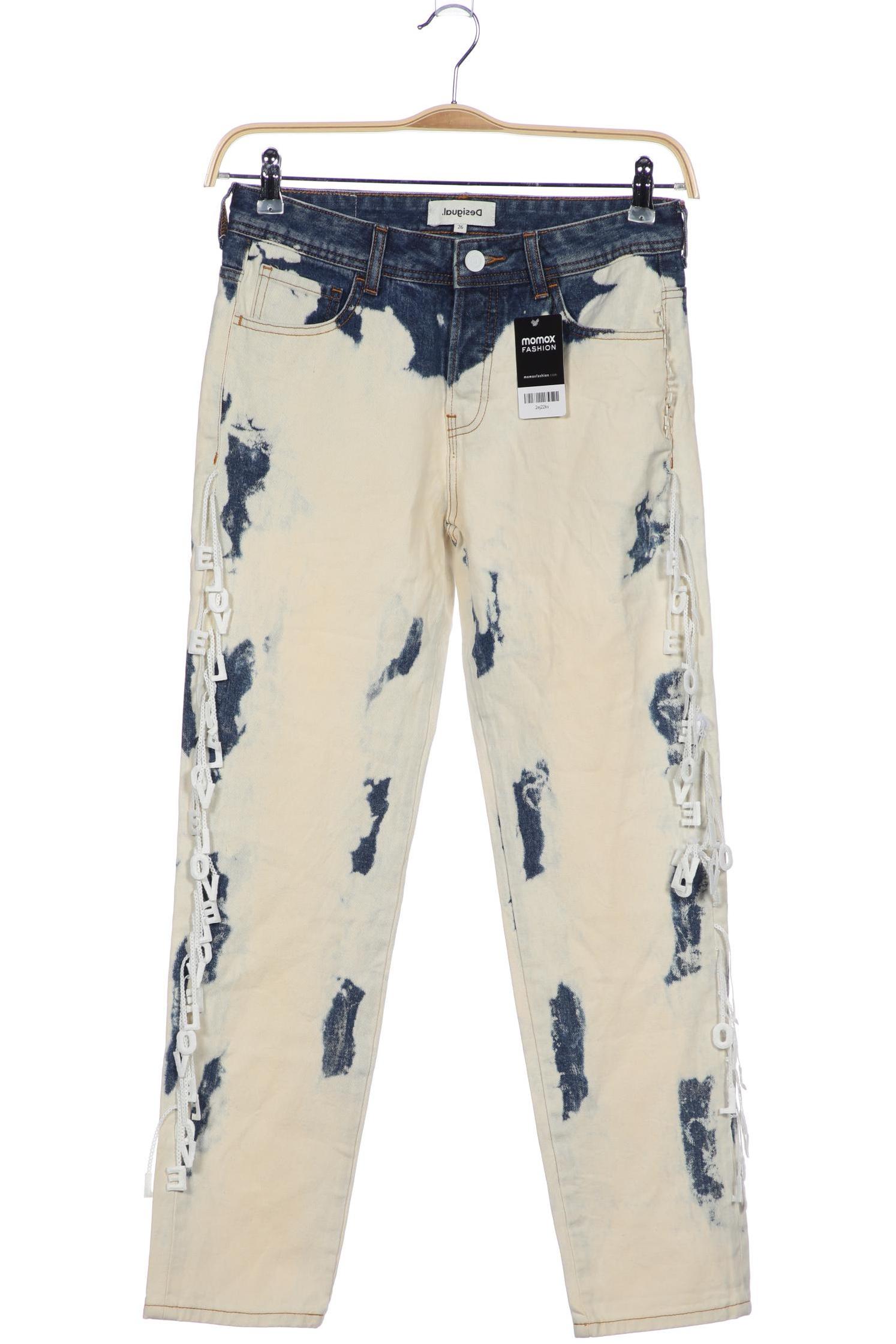 

Desigual Damen Jeans, cremeweiß, Gr. 26